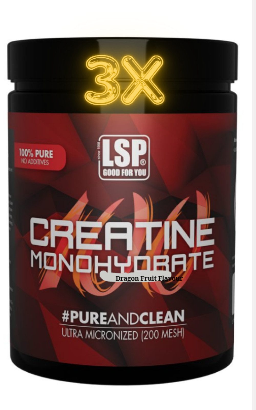 LSP SALE 3x Creatine Monohydrat (500g) Креатин Sport Made in GERMANY Pulver, 1 er 3er Set à 3,00 St., 500 g, Mikronisiertes Creatin Monohydrat, hohe Reinheit