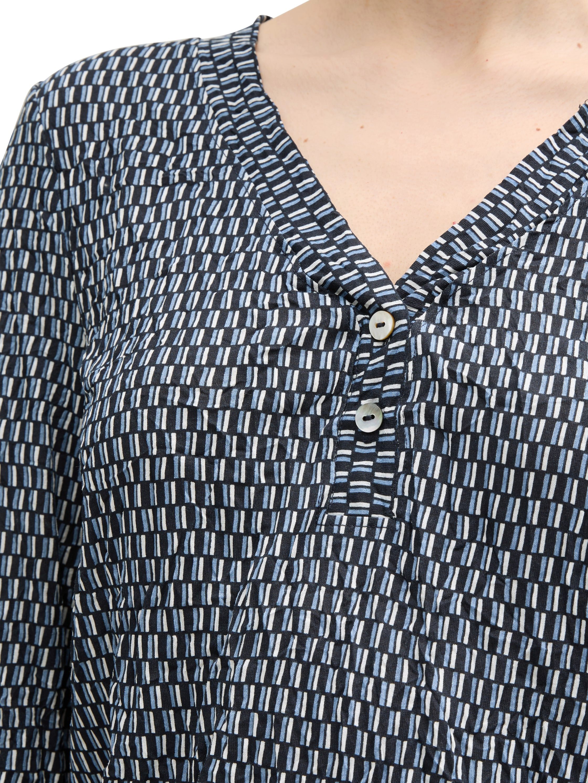 TOM TAILOR Blusenshirt in Crinkle Optik