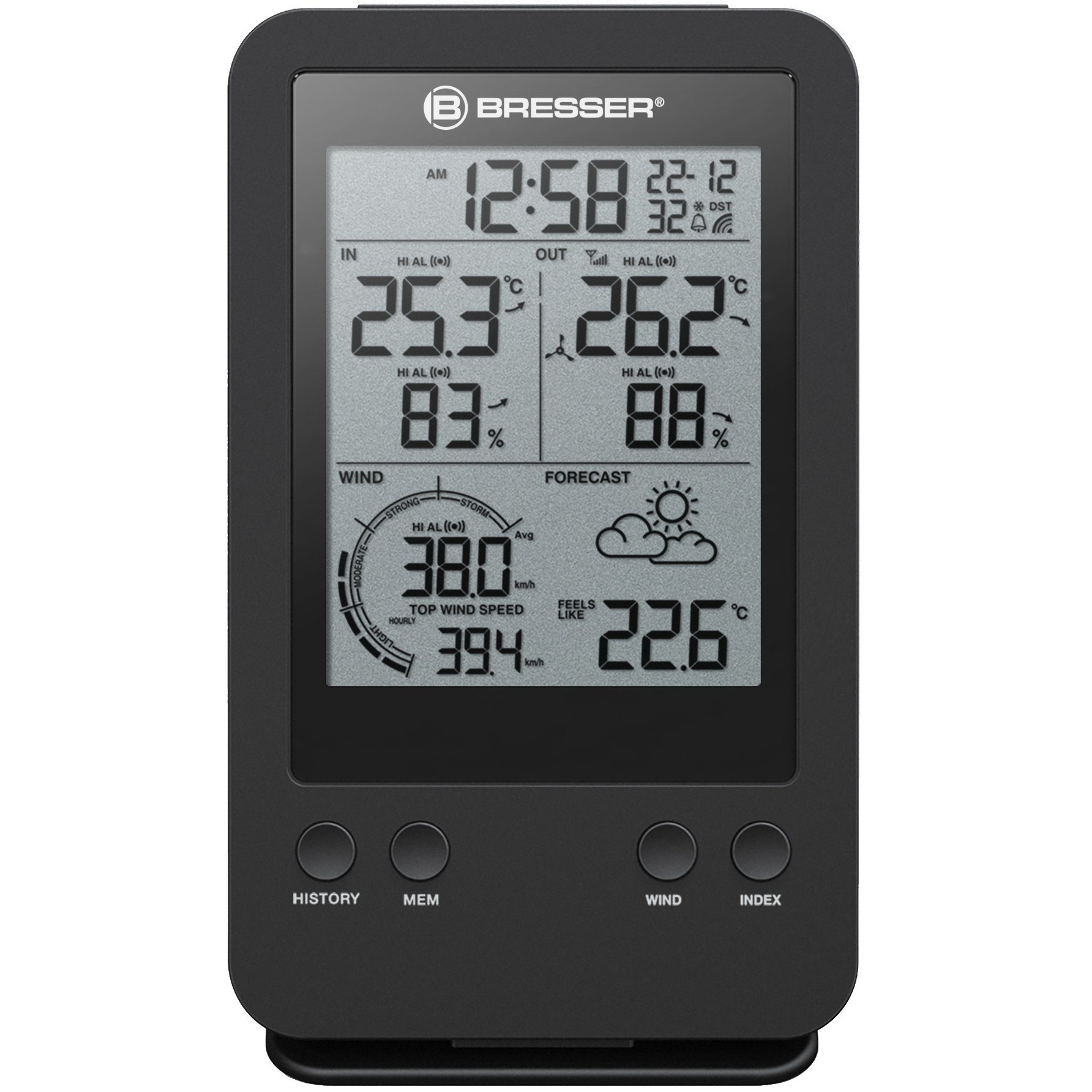 BRESSER BRESSER 3-in-1-Profi-Windmesser Wetterstation