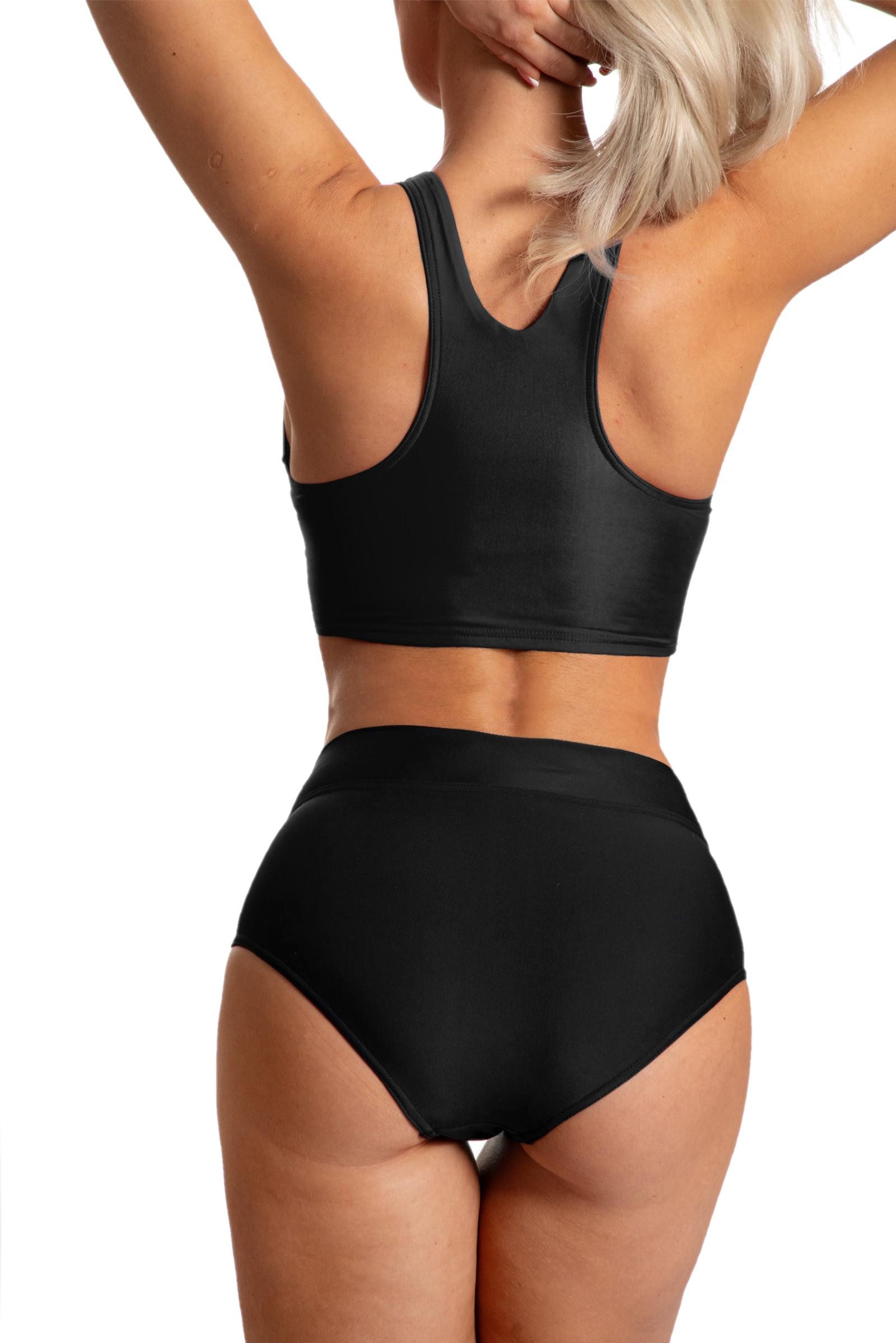 Aquarti Bikini-Hose Unterteil High Waist mit Umschlagbund – Bild 5 von 5