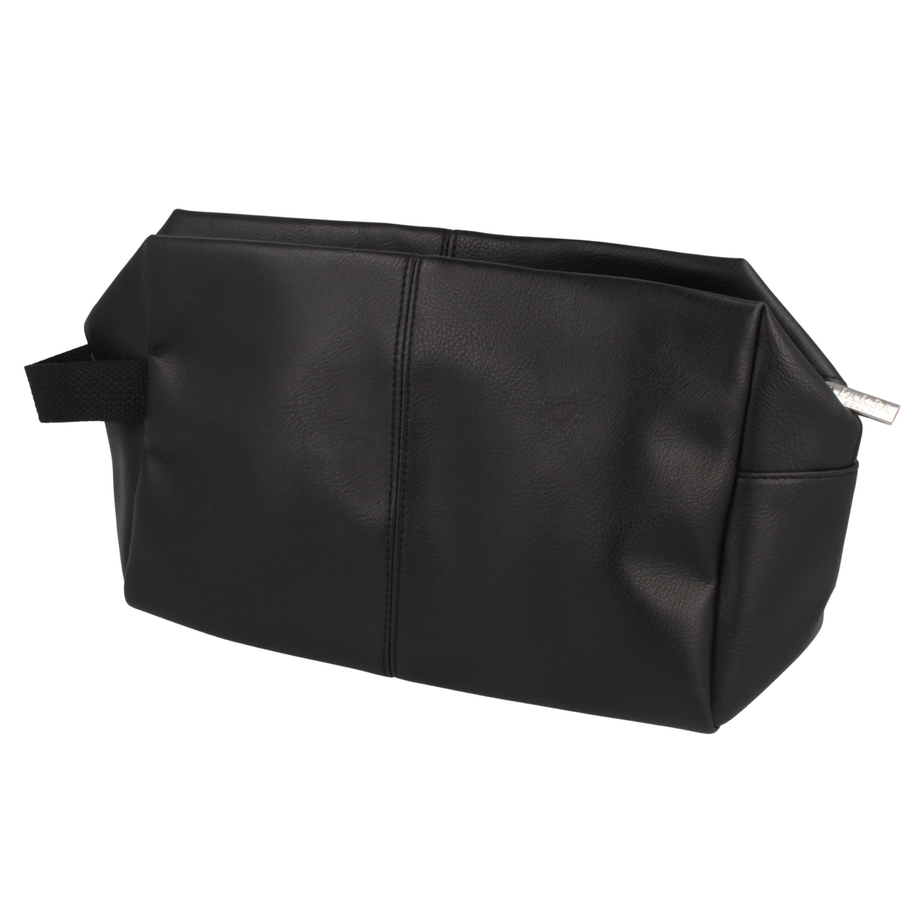 Kosmetiktasche PARSA Beauty ESSENTIAL Kulturtasche Kunstleder schwarz Kosmetiktasche
