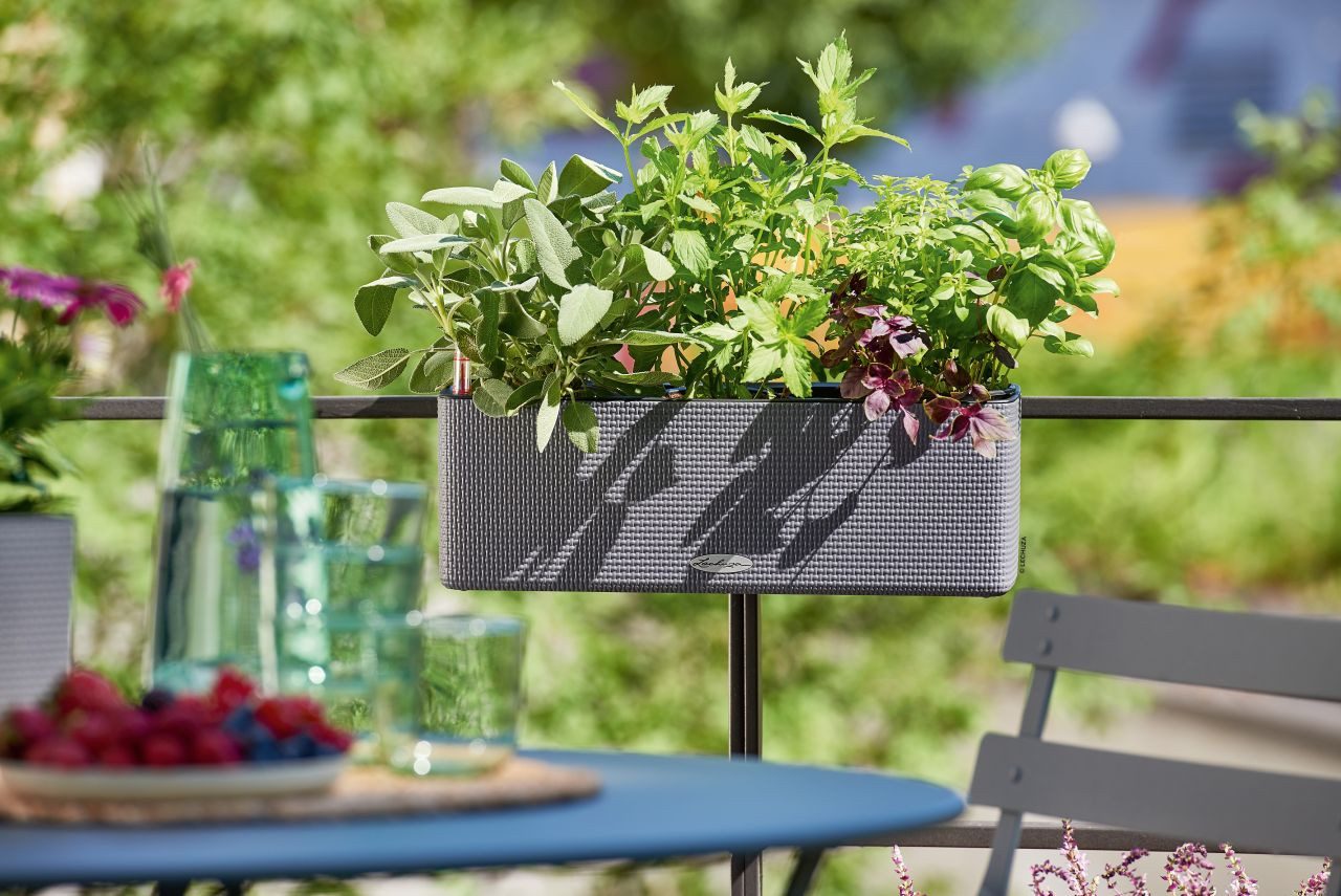 Lechuza® Blumenkasten Lechuza Übertopf Cube Color Triple 14 x 40 x 13,5
