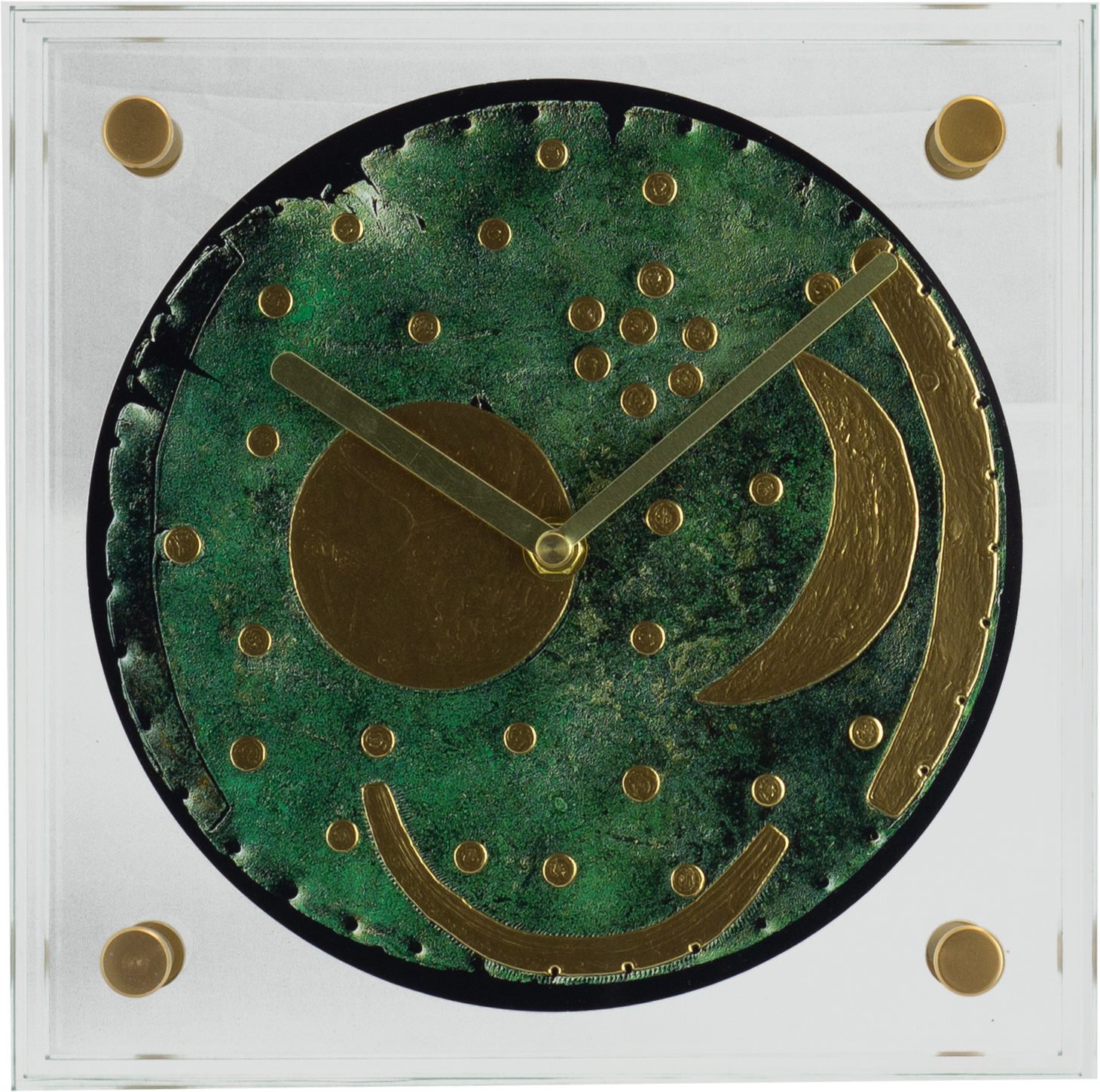 EUROTIME Tischuhr EUROTIME 56000-99 Quarz-Tischuhr Lizenz Himmelsscheibe von Nebra