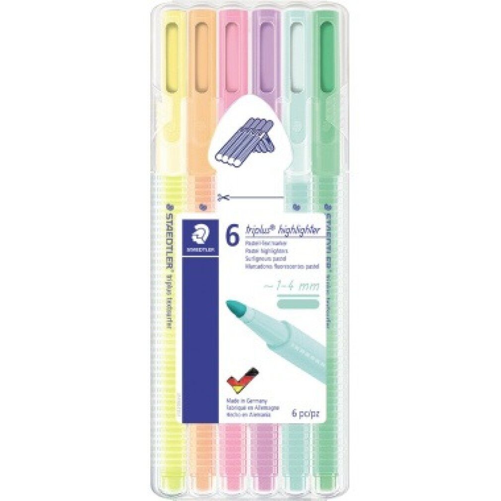 Marker Textmarker Textsurfer Triplus 6er pastell