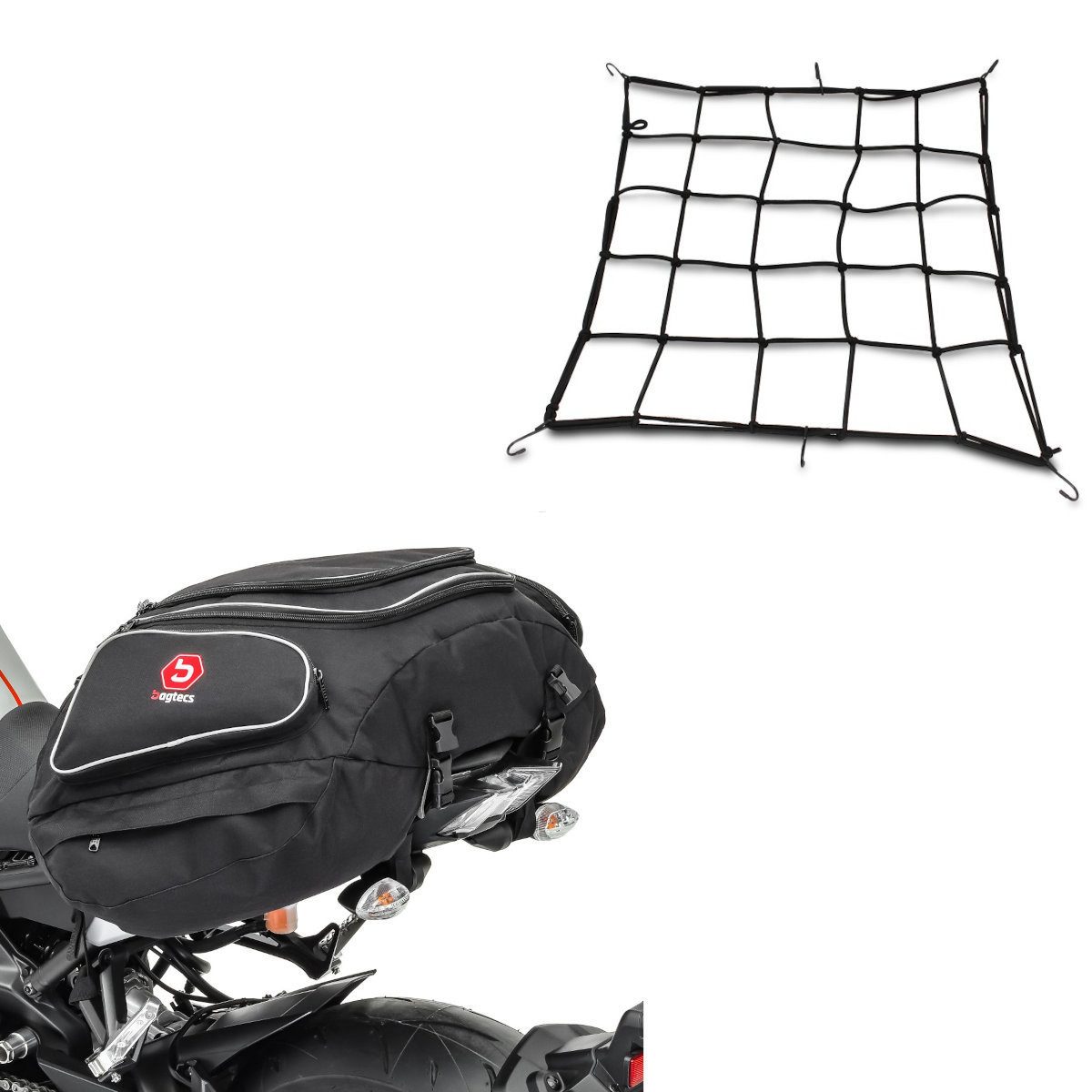 Reisetasche Set Hecktasche + Gepäcknetz, S2