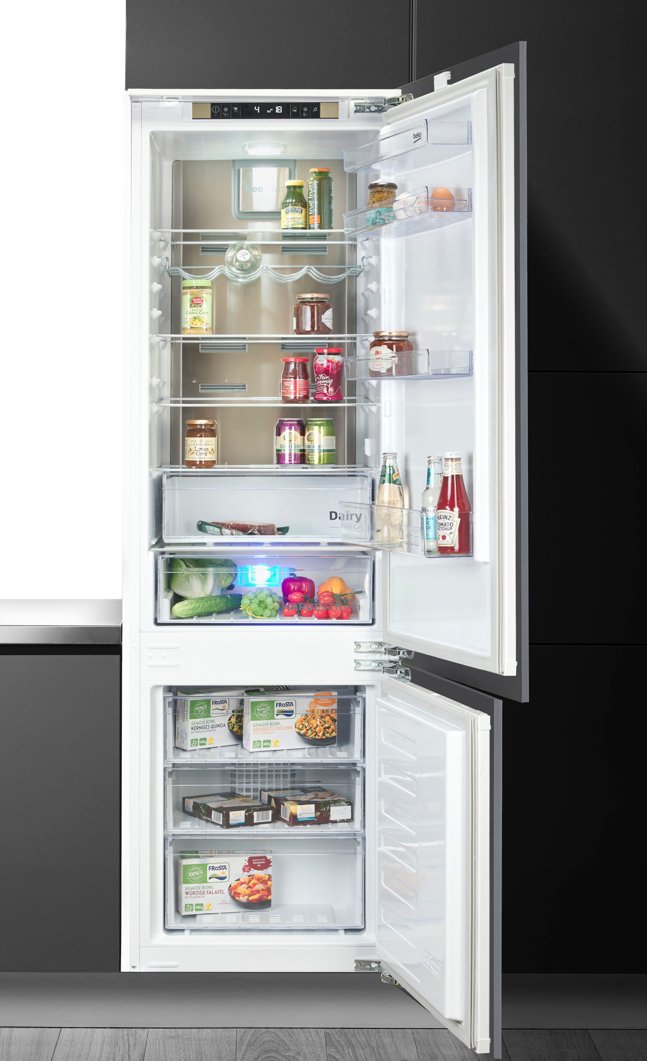 BEKO Einbaukühlgefrierkombination BCNA306E4FN, 193,5 cm hoch, 54 cm breit