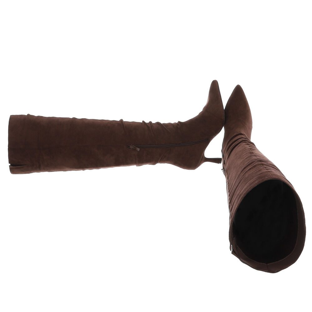 Ital-Design Elegante Overkneestiefel mit Blockabsatz für Damen Overkneestie günstig online kaufen