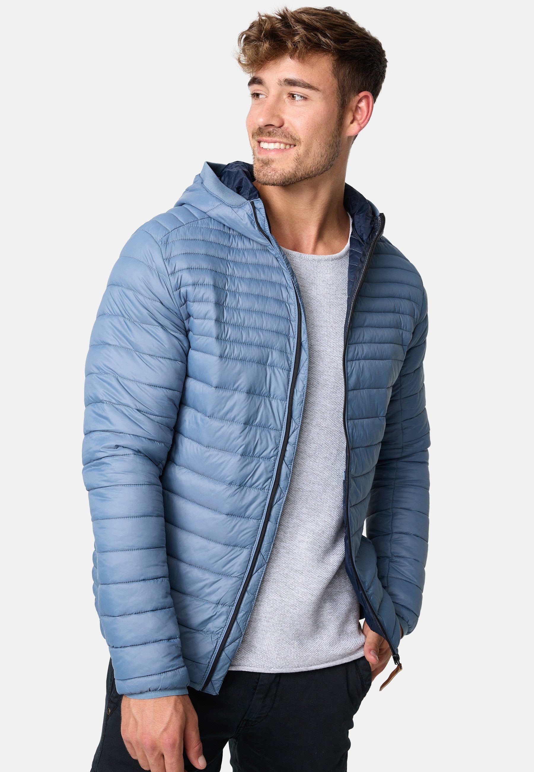 Indicode Steppjacke Herren Bowers Herrenjacke Daunen-Optik