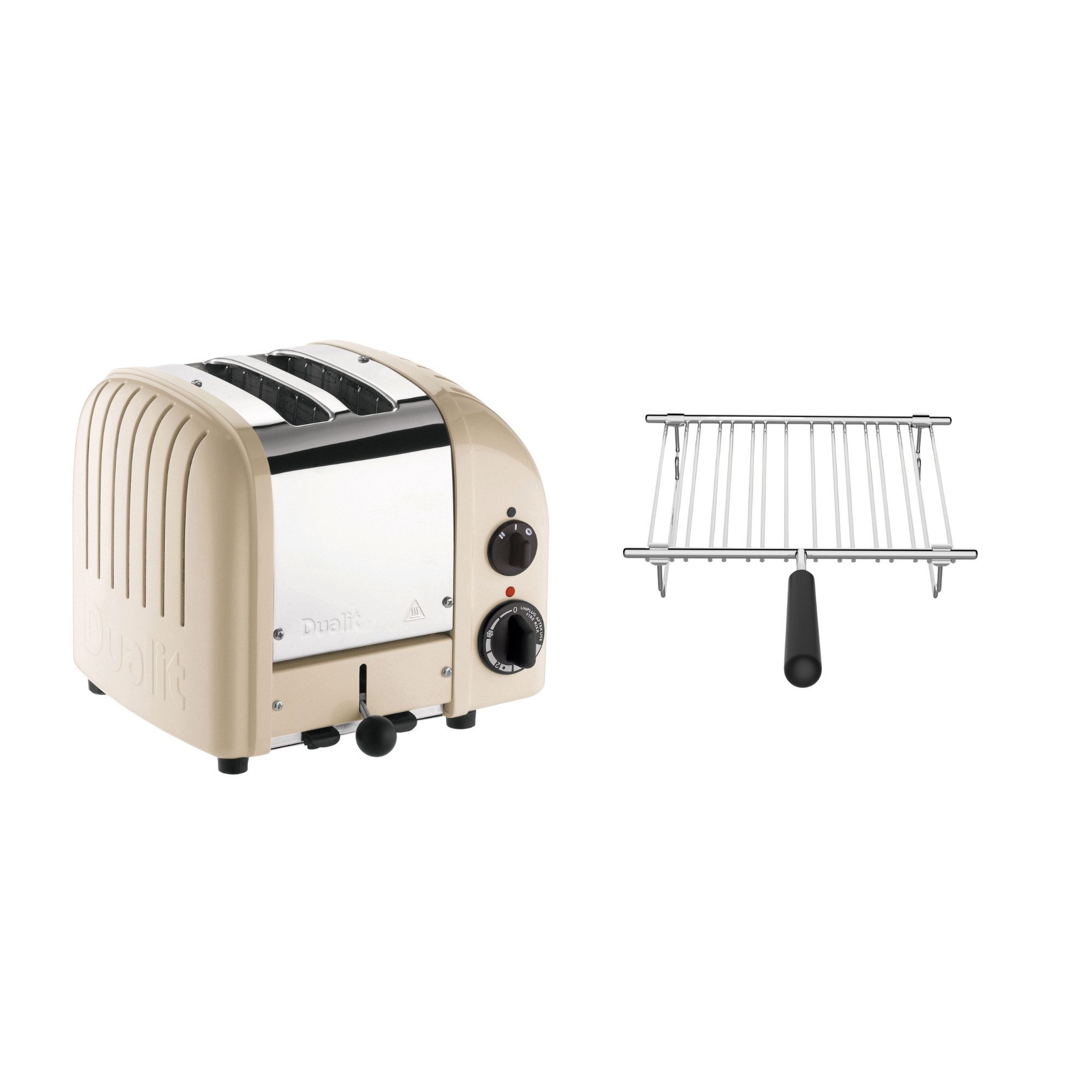 Dualit Toaster Dualit Paket 1, 2er Toaster mit Brötchenaufsatz