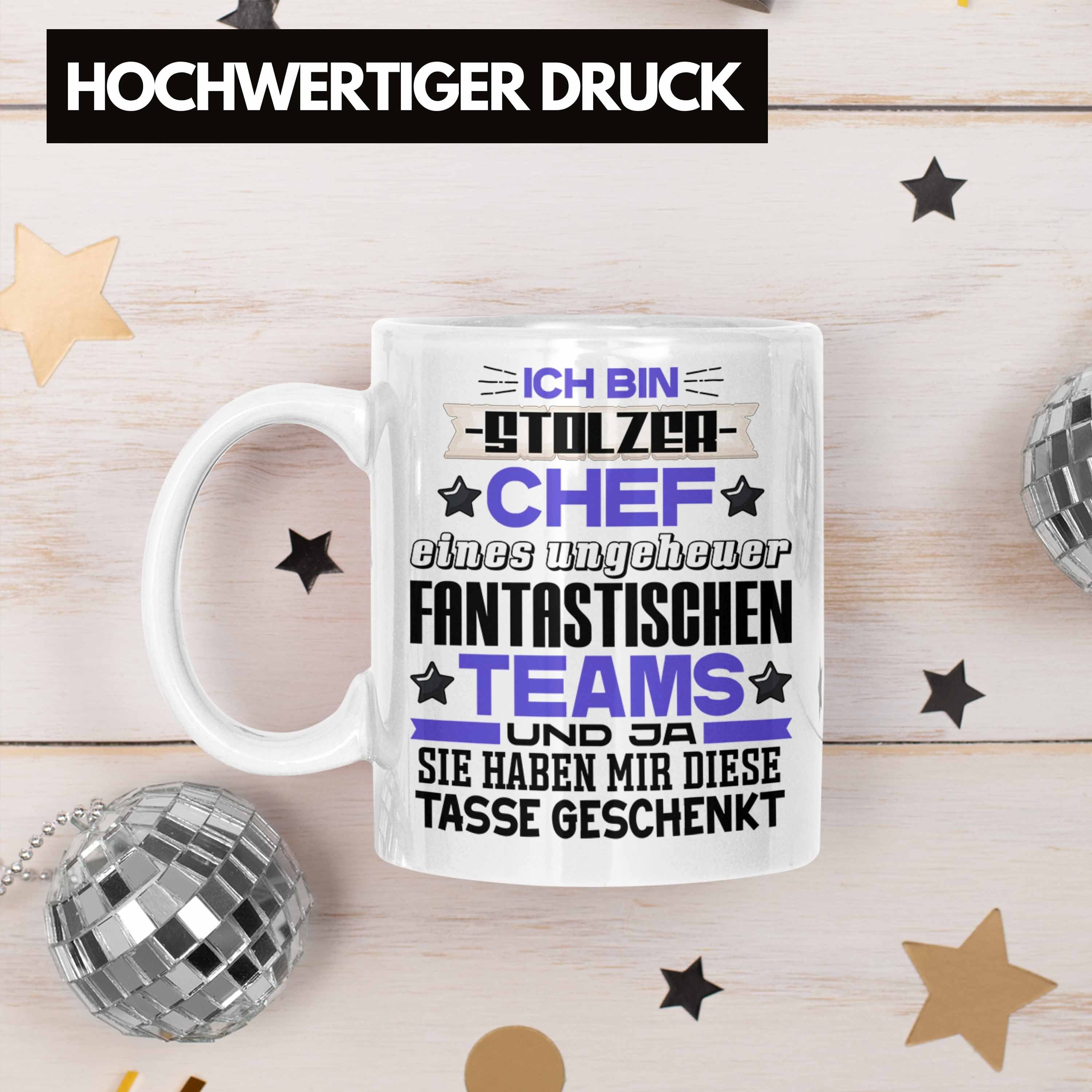 Chef Geschenk Tasse Fantastisches Chef Stolzer Bin Weiss Trendation Ge Ich Team Tasse Bester