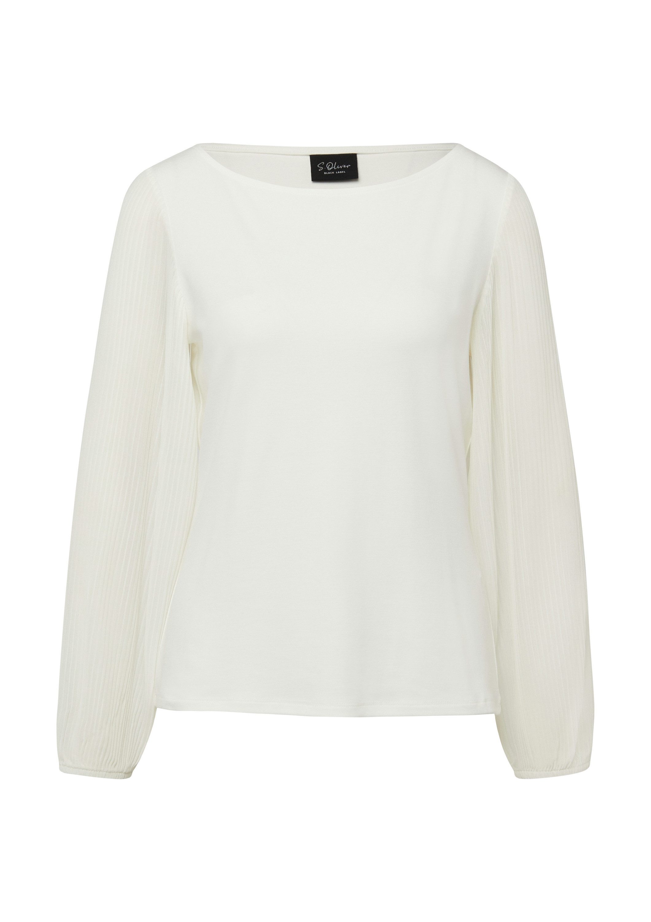 s.Oliver Langarmshirt T-Shirt T-Shirt im Relaxed Fit mit U-Boot-Ausschnitt günstig online kaufen