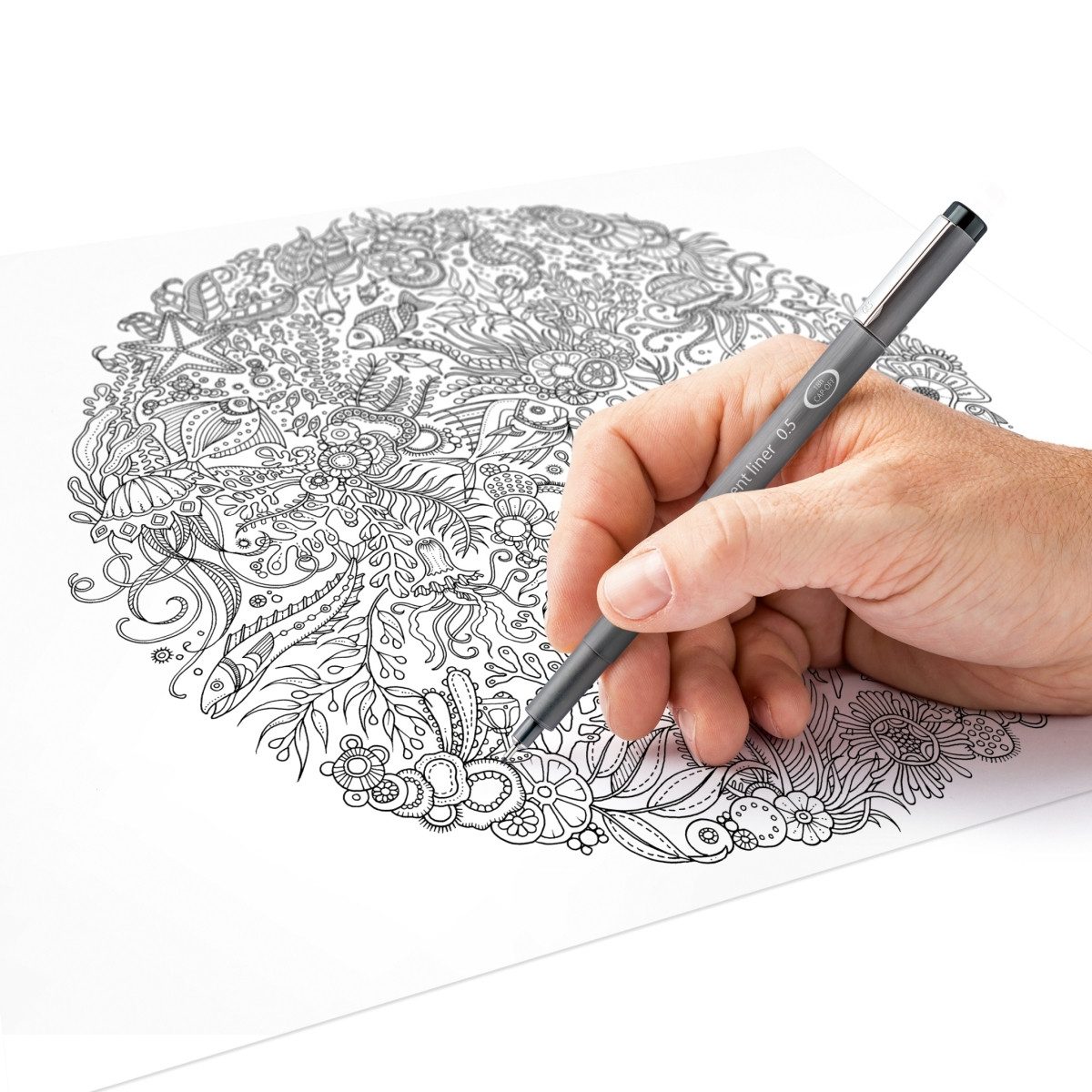 STAEDTLER Fineliner Feinschreiber pigment liner 0,2mm schwarz