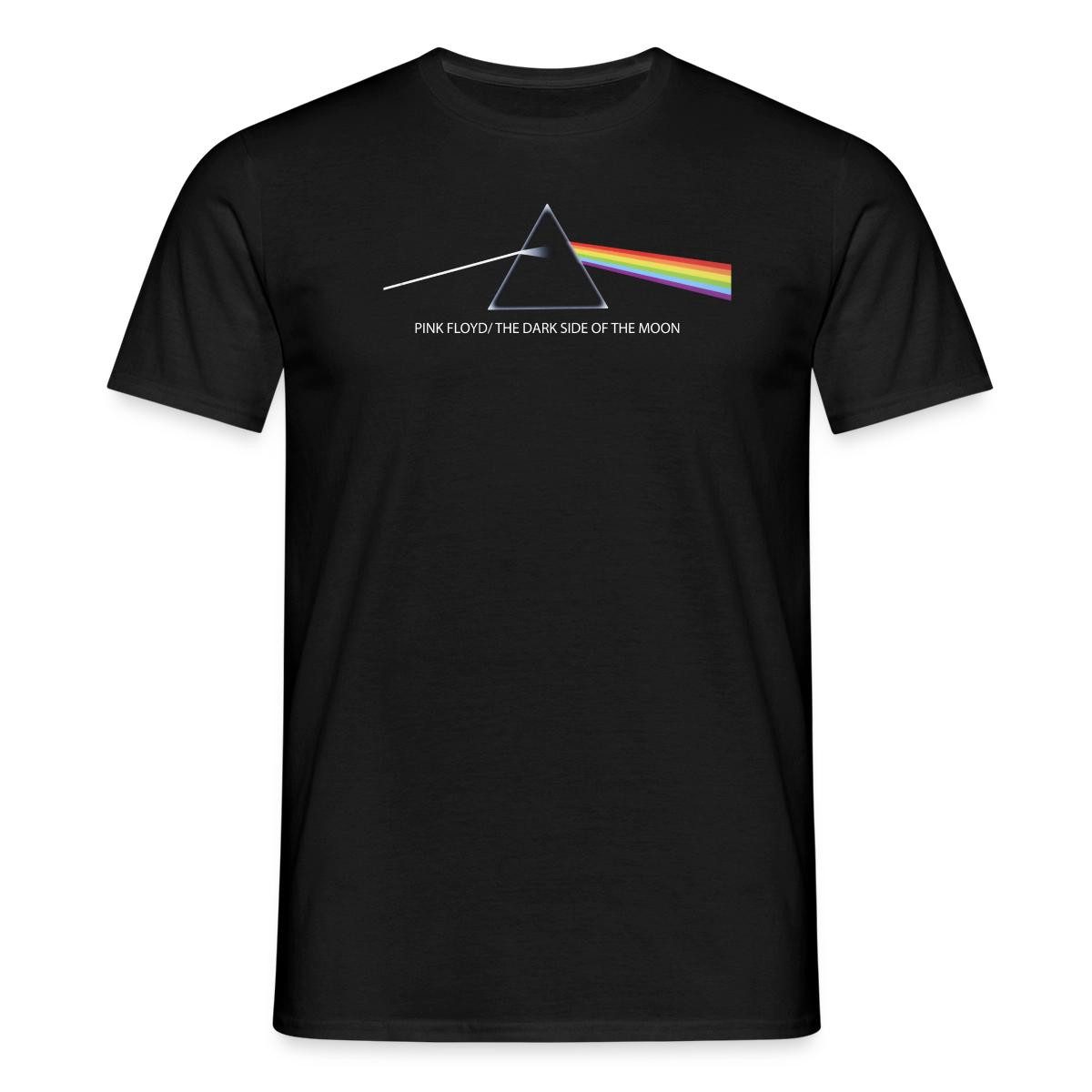 Spreadshirt T-Shirt Pink Floyd The Dark Side Of The Moon Mit Text Männer T-Shirt (1-tlg)