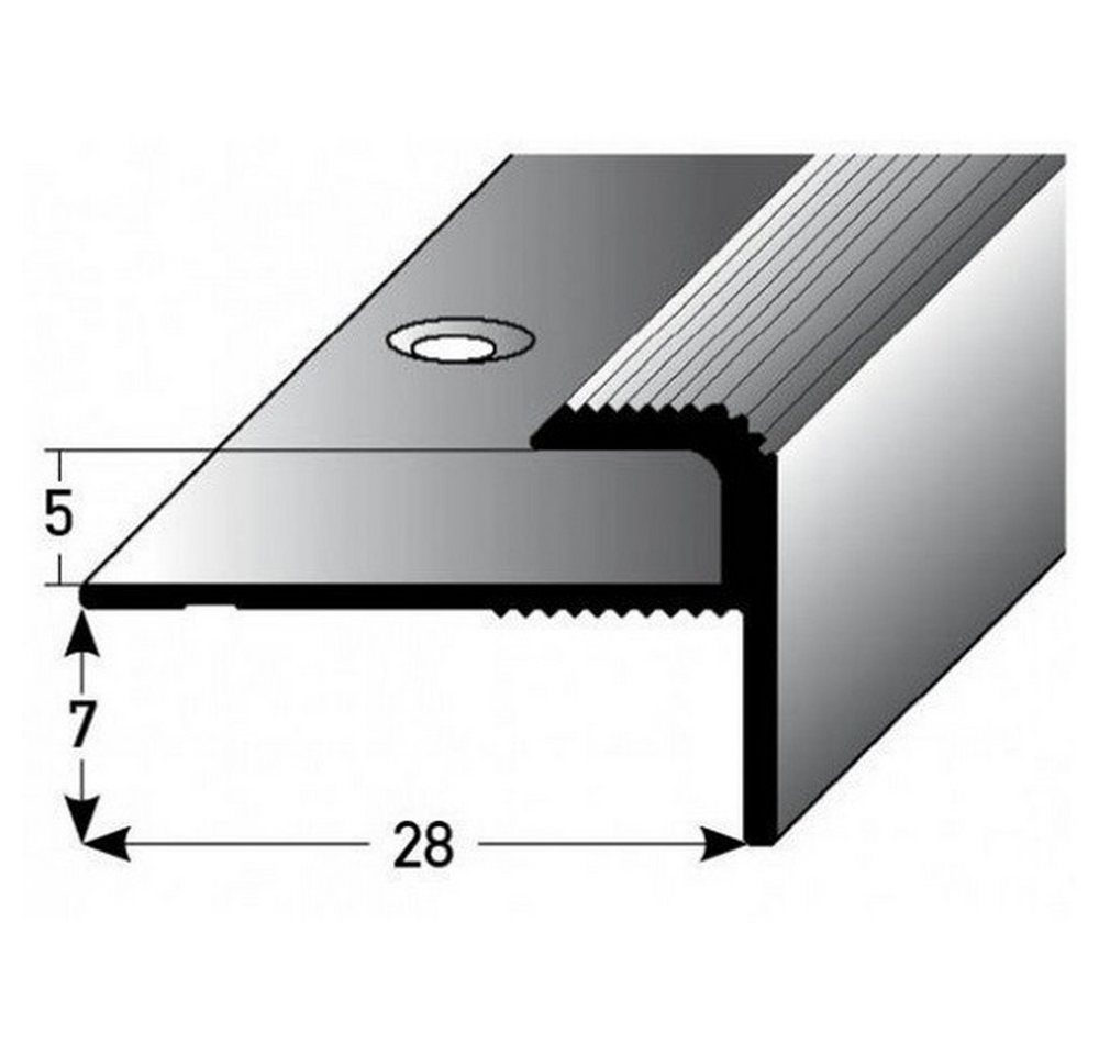 Thumbnail - PROVISTON Abschlussprofil Aluminium, 28 x 5 x 2700 mm, Bronze Dunkel, Abschlussprofil