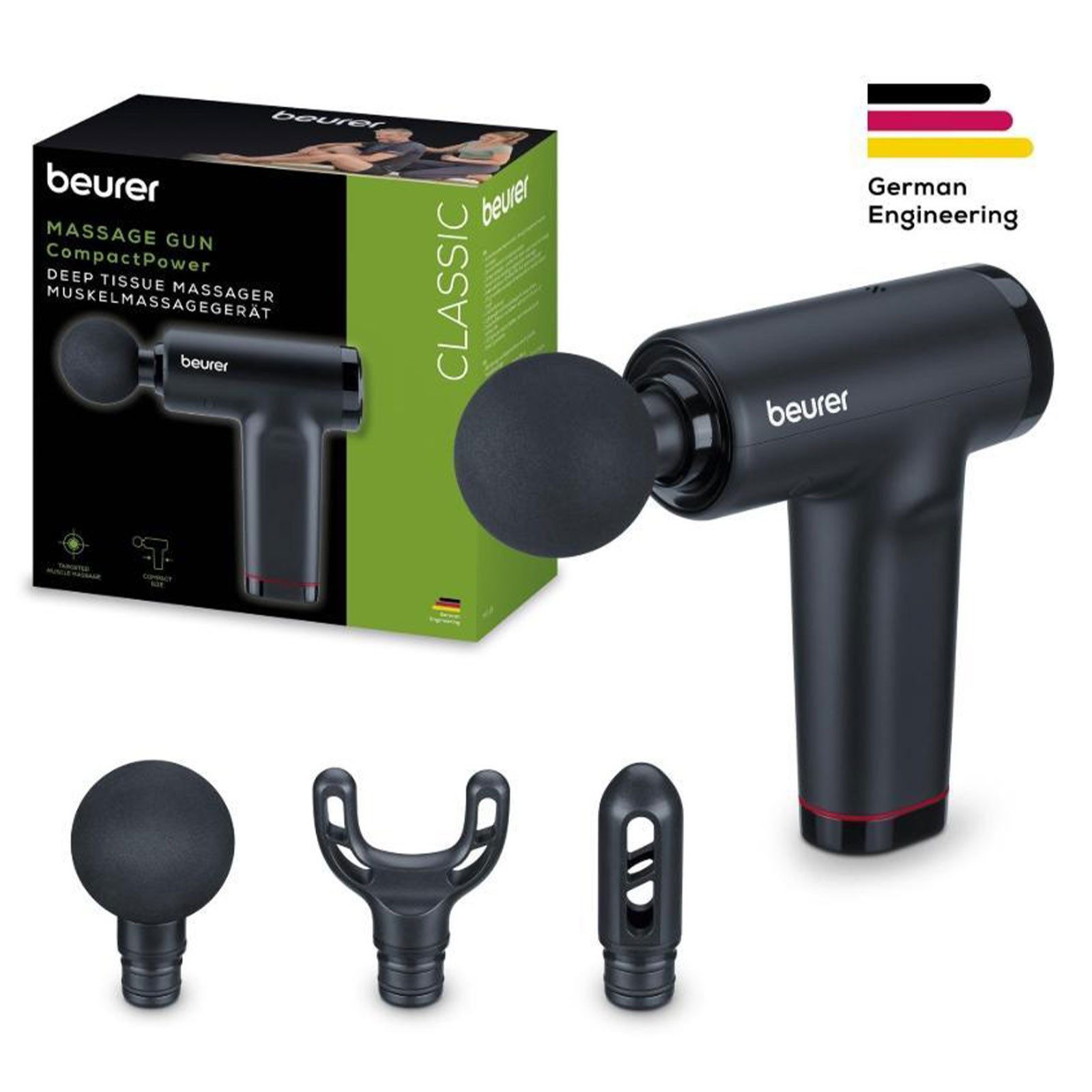 BEURER Massagegerät Mg 89, Kompaktes Handmassagegerät mit vielfältigen Funktionen – Bild 2 von 5