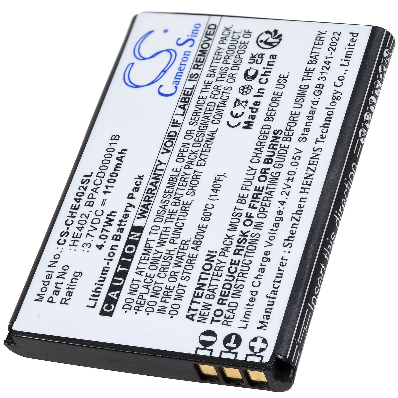 Powery Akku für AT&T ATTEA211101 Handy-Akku 1100 mAh (3.7 V)