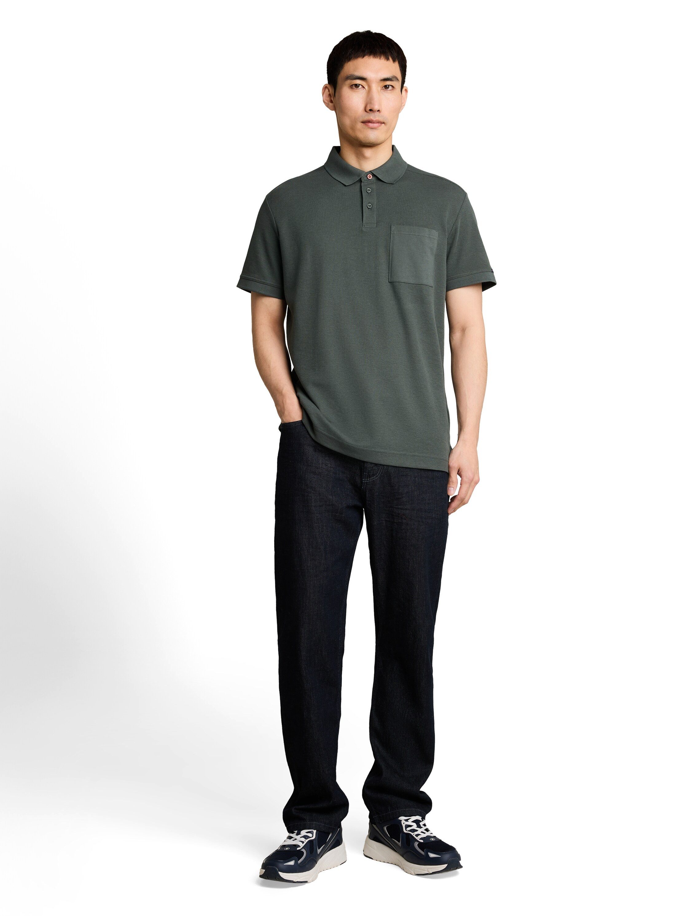 TOM TAILOR Poloshirt Sommer-Poloshirt mit Knopfleiste – Bild 4 von 5