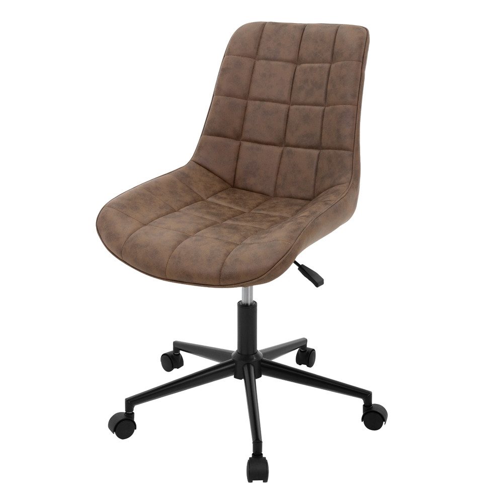 ML-DESIGN Bürostuhl Schreibtischstuhl mit Rückenlehne 360° drehbar höhenverstellbar (1 St), Polsterstuhl Braun, Microfaserbezug Metallgestell Drehstuhl Sessel