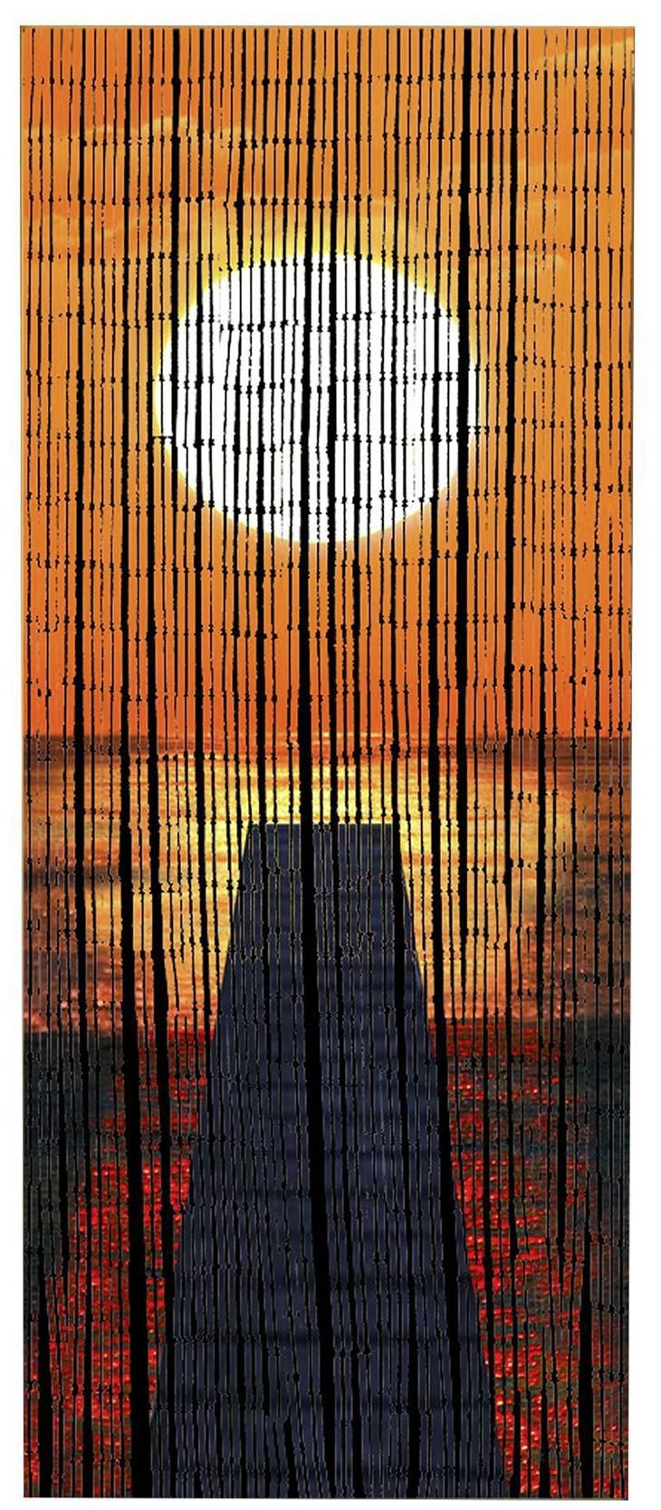 Maximex Türvorhang Modell Sonnenuntergang (1 St), Hakenaufhängung, abdunkel günstig online kaufen