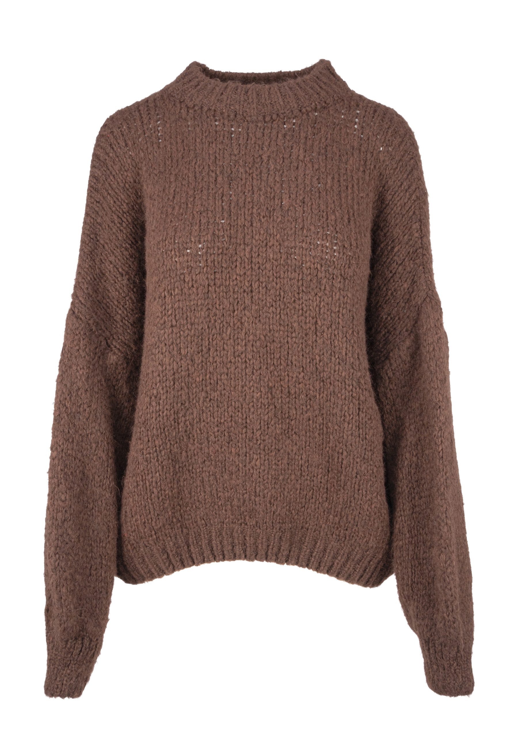 Seasons of April Rundhalspullover ADELINA Damen Strick Pullover Rundhals, One Size, Gr. 36–42, weich und locker