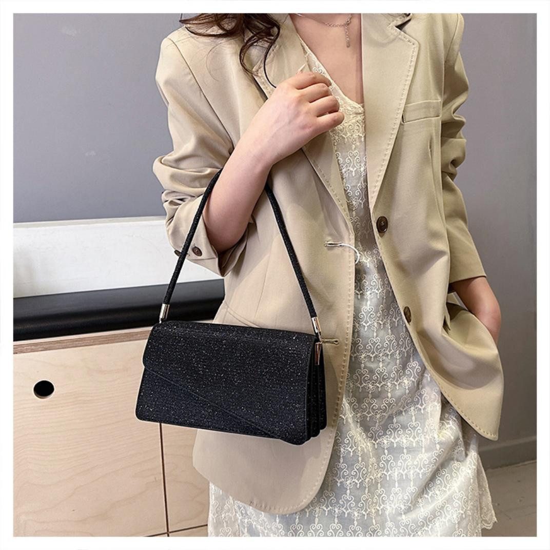 Coonoor Clutch Pailletten Handtasche Damen Klein mit 2 Fächern