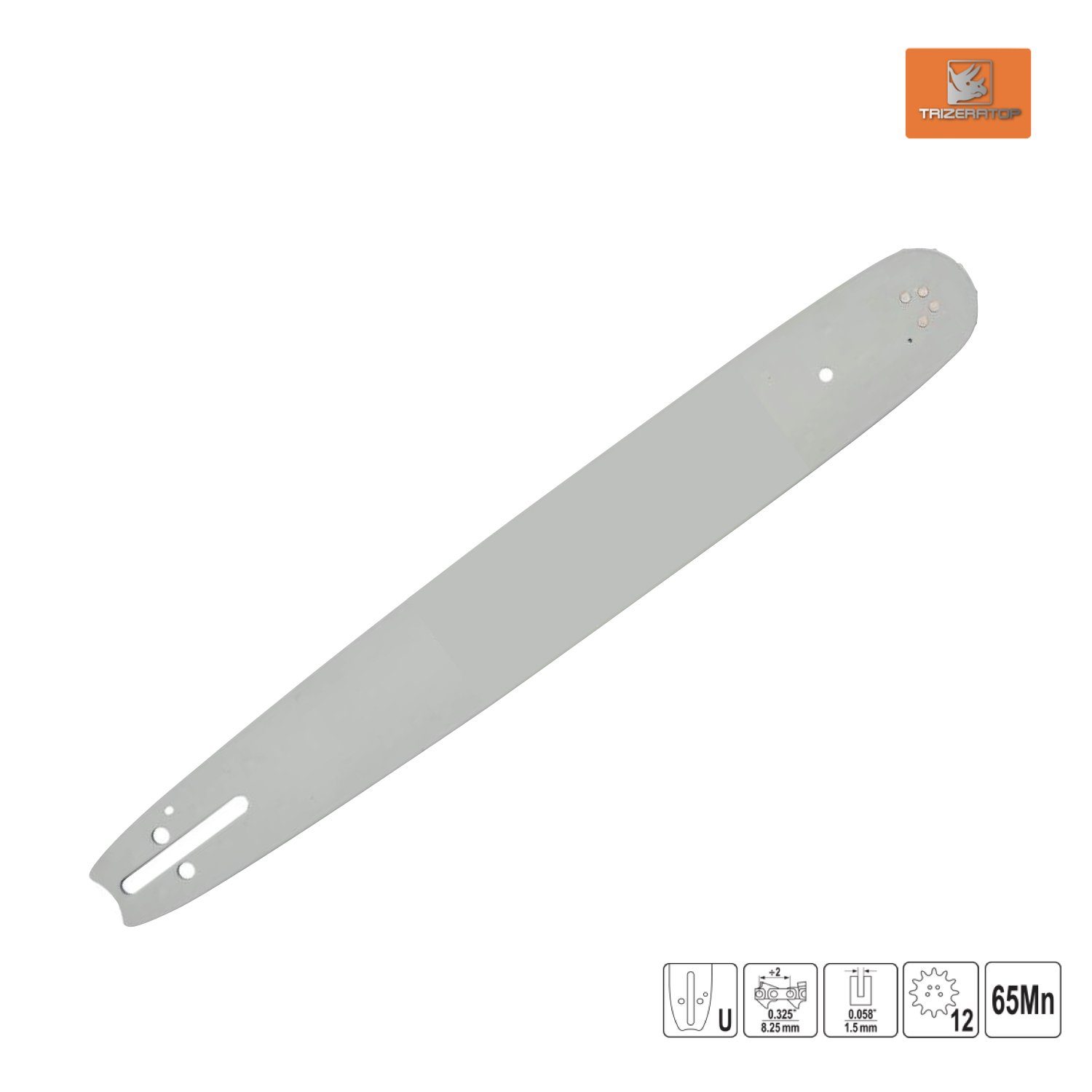 TRIZERATOP Führungsschiene Führungsschiene Länge 37 cm .325" x 1,5mm Zähne 12, 1,5 mm, (Führungsschiene Länge 37 cm .325" x 1,5mm Zähne 12, 1-St., Führungsschiene Länge 37 cm .325" x 1,5mm Zähne 12)
