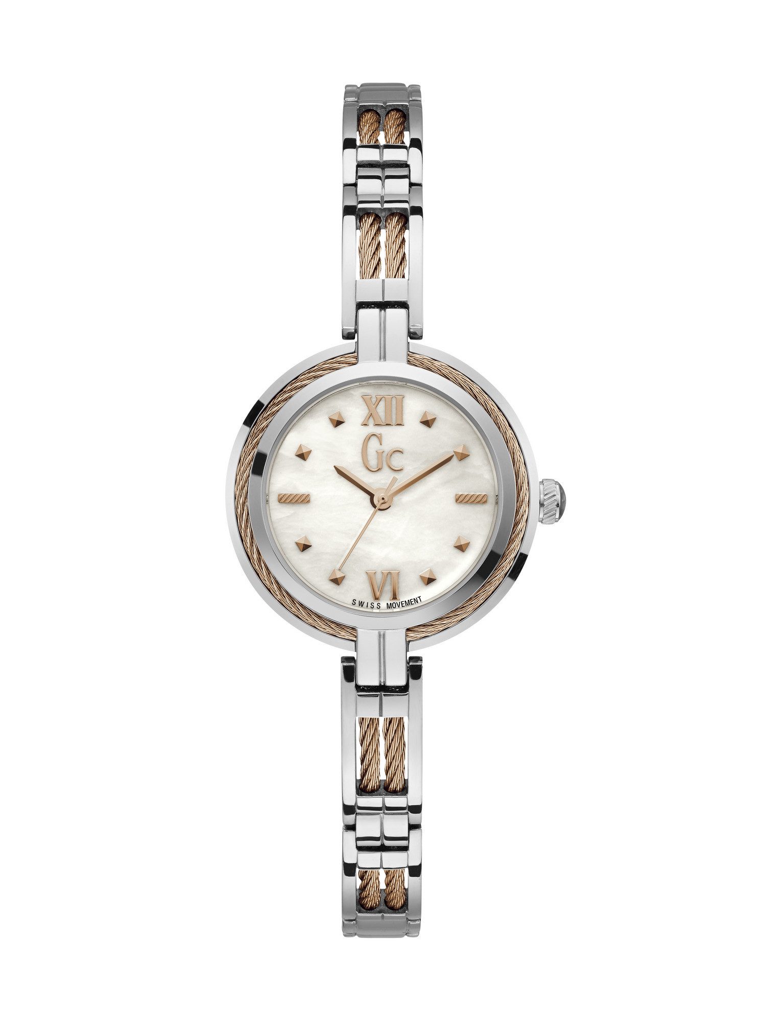 Guess Collection Quarzuhr Gc CableBijou, (1-tlg), Quarz-Analoguhr