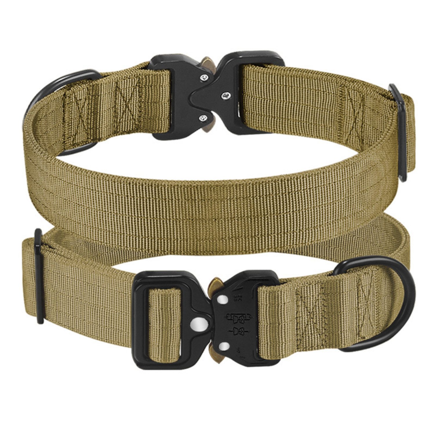 Trilus Nylon Hundehalsband In Braun, Größe S – Mit Bucklebone-Verschluss & Rostfreiem D-Ring