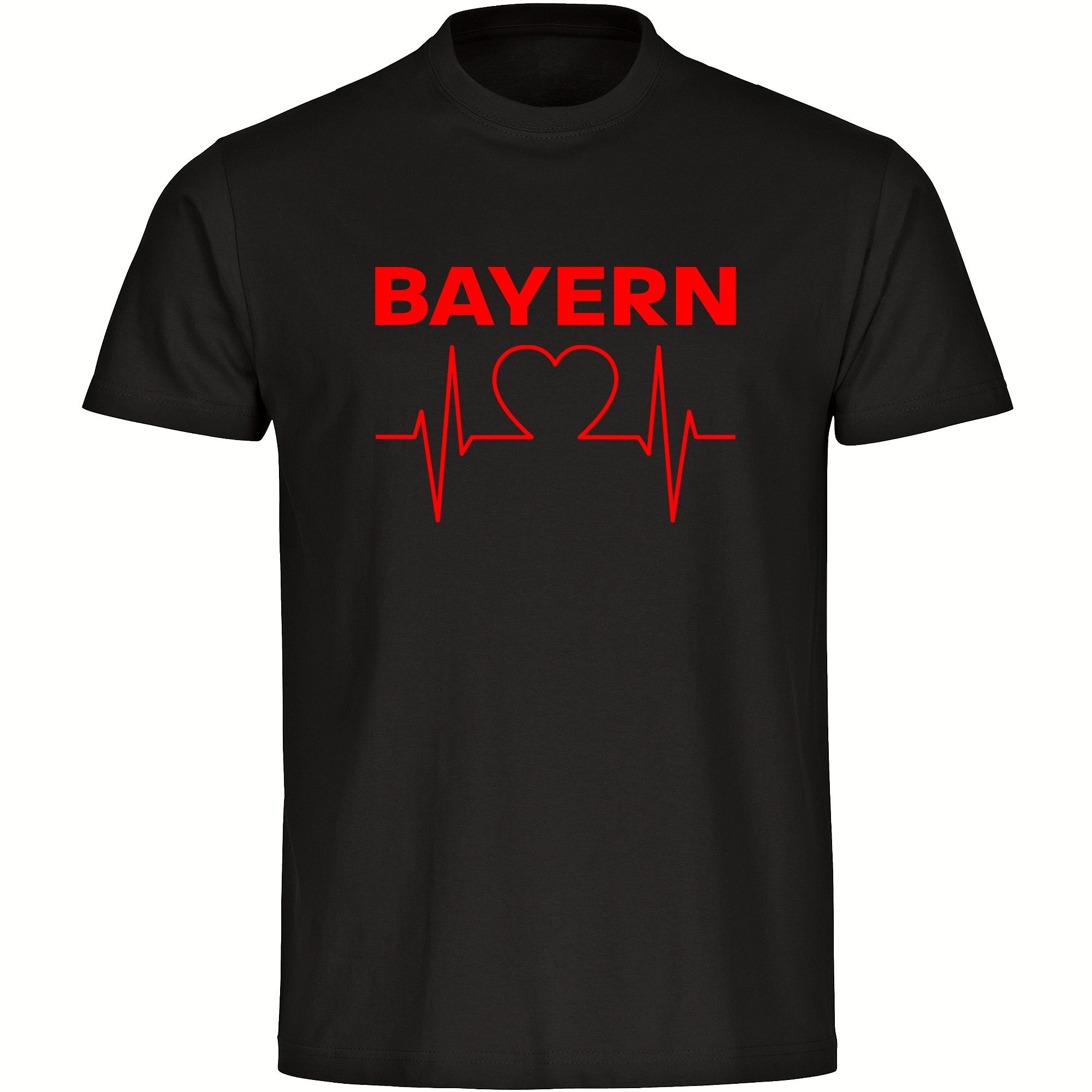 multifanshop T-Shirt Herren Bayern - Herzschlag - Männer günstig online kaufen