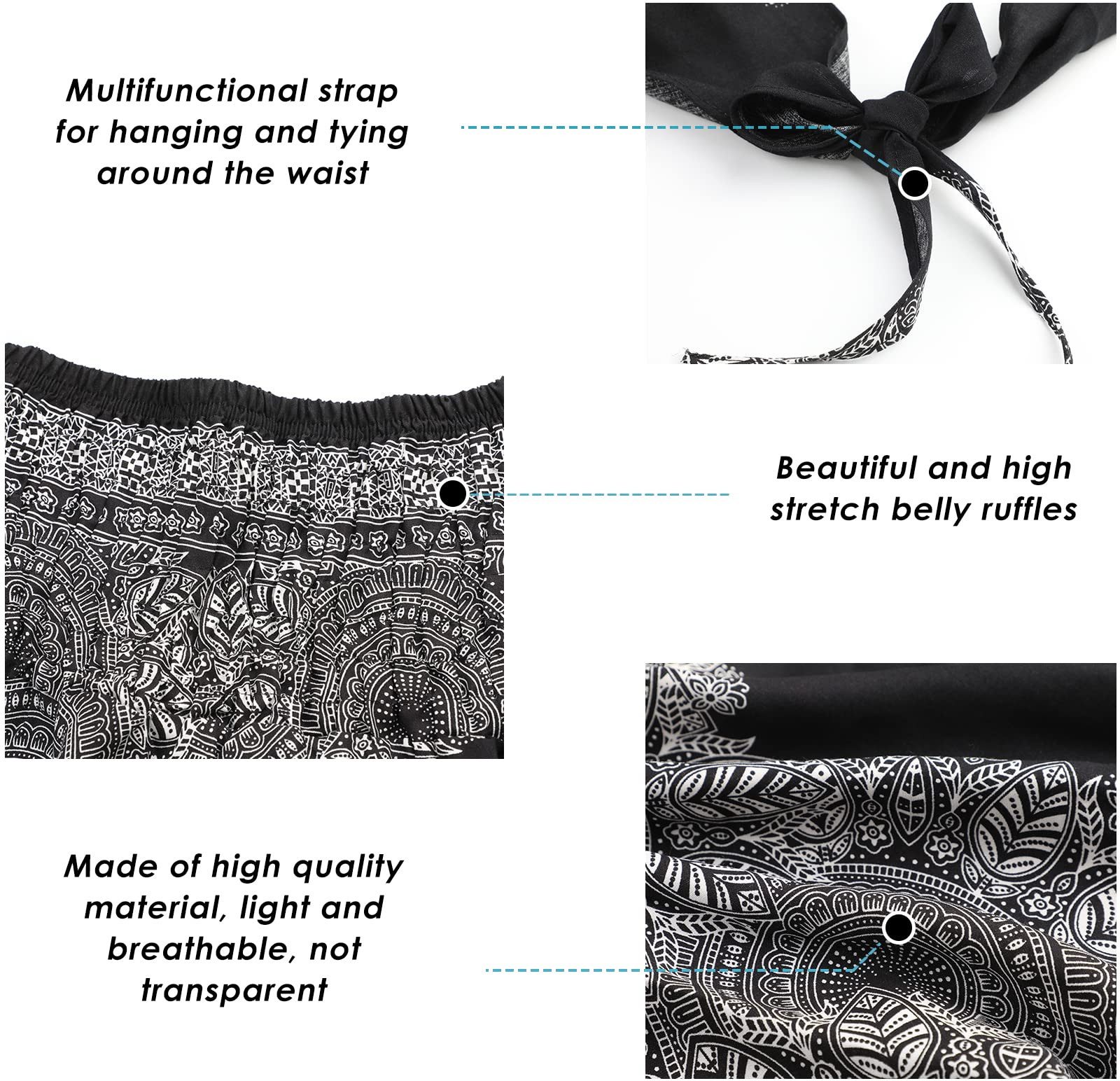 RWEUOQ Sommerrock Bohème Bedruckter Rock Asymmetrischer günstig online kaufen