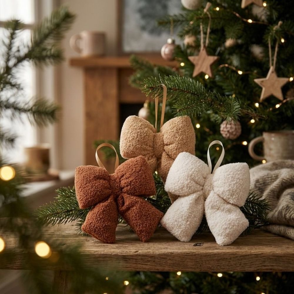 BOLTZE GRUPPE GmbH Dekohänger Boltze Dekoanhänger Schleife Plushy sort., 21cm, 2069679
