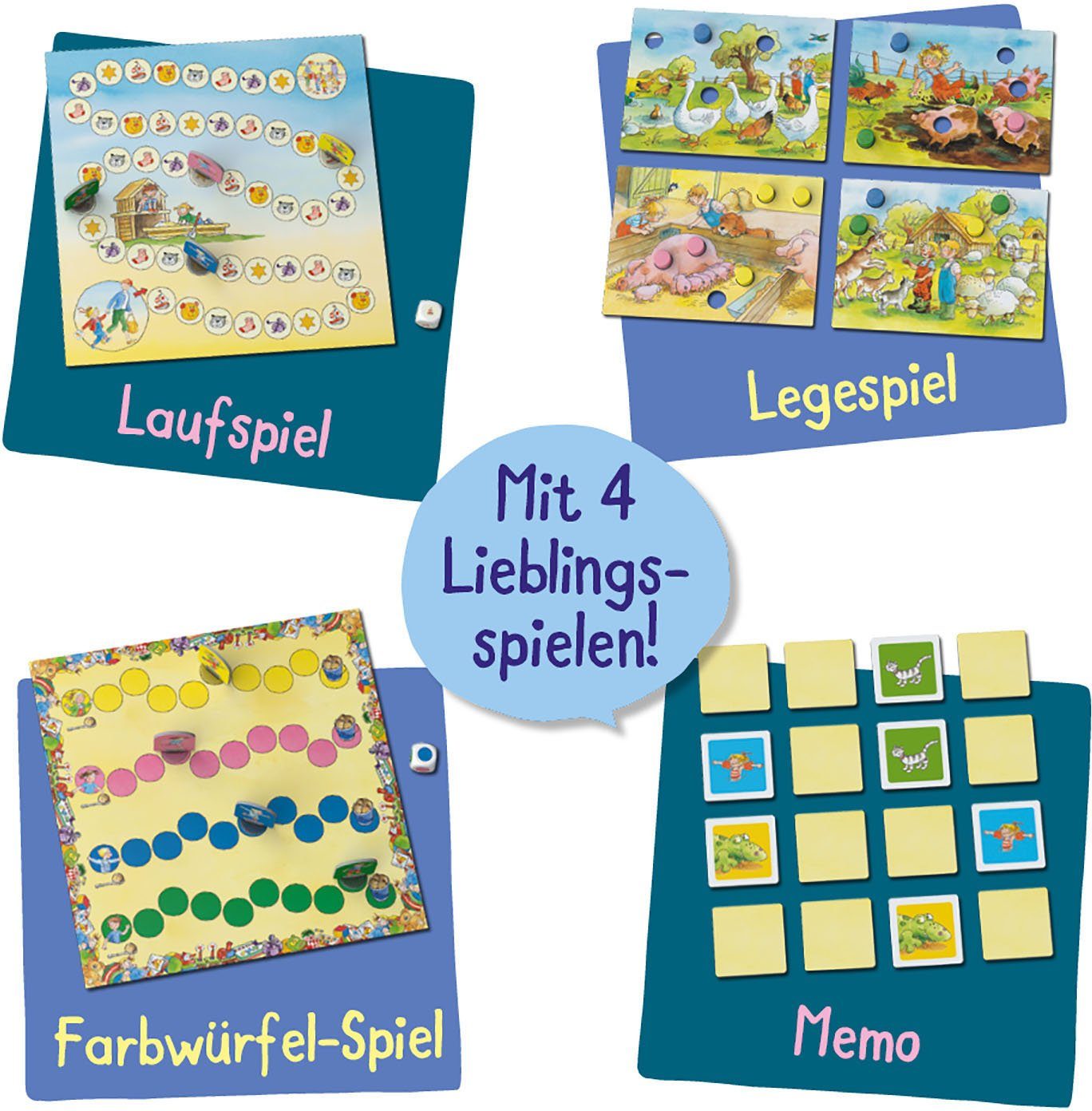 Kosmos Spielesammlung Connis erste Spiele, Kinderspiel, Made in Germany