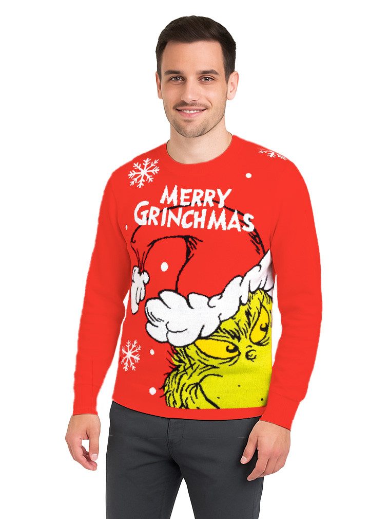 United Labels® Weihnachtspullover The Grinch Weihnachtspullover Winter Pullover Ugly Christmas Sweater