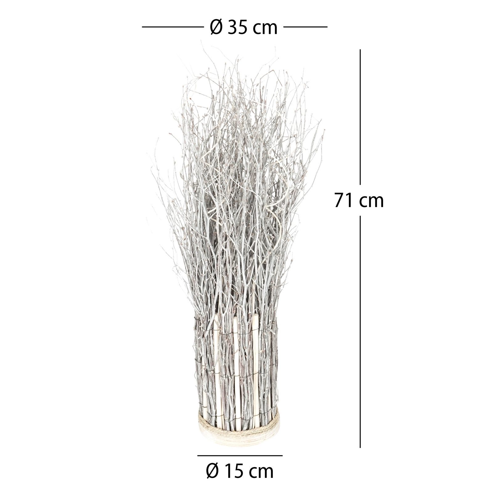 CREEDWOOD Paravent RAUMTEILER "BUNCH", Weide, 71x35cm, Zweige Sichtschutz günstig online kaufen