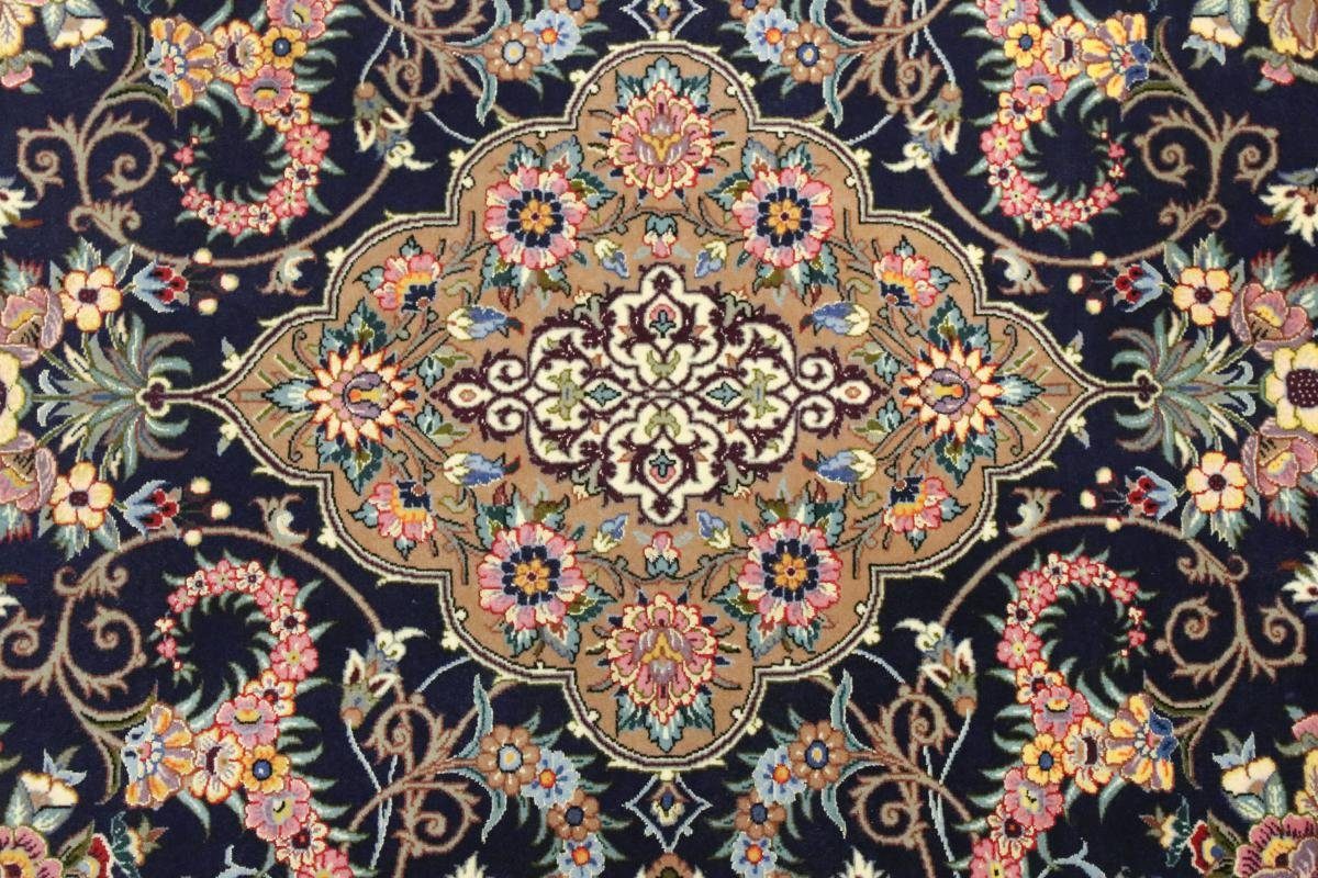 Orientteppich 6 Seidenkette Isfahan Nain 141x219 Handgeknüpfter mm Trading, rechteckig, Signiert Orientteppich, Höhe:
