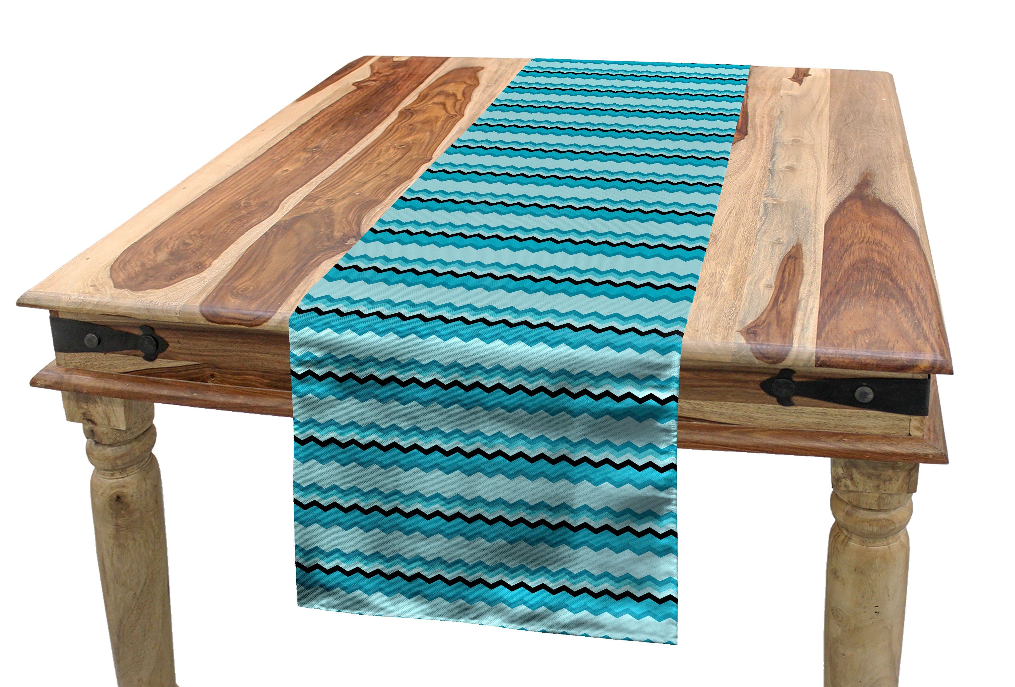 Abakuhaus Tischläufer Esszimmer Modern Dekorativer Horizontal Zigzags Inspired Küche Rechteckiger Tischläufer