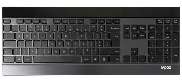 Rapoo Rapoo Ultraslim Touch Keyboard E9270P schwarz, USB Tastatur  - Onlineshop OTTO