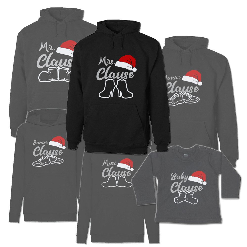 G-graphics Kapuzenpullover Familie Clause (Familienset, Einzelteile zum selbst zusammenstellen) Kinder & Erwachsenen-Hoodie & Baby Sweater