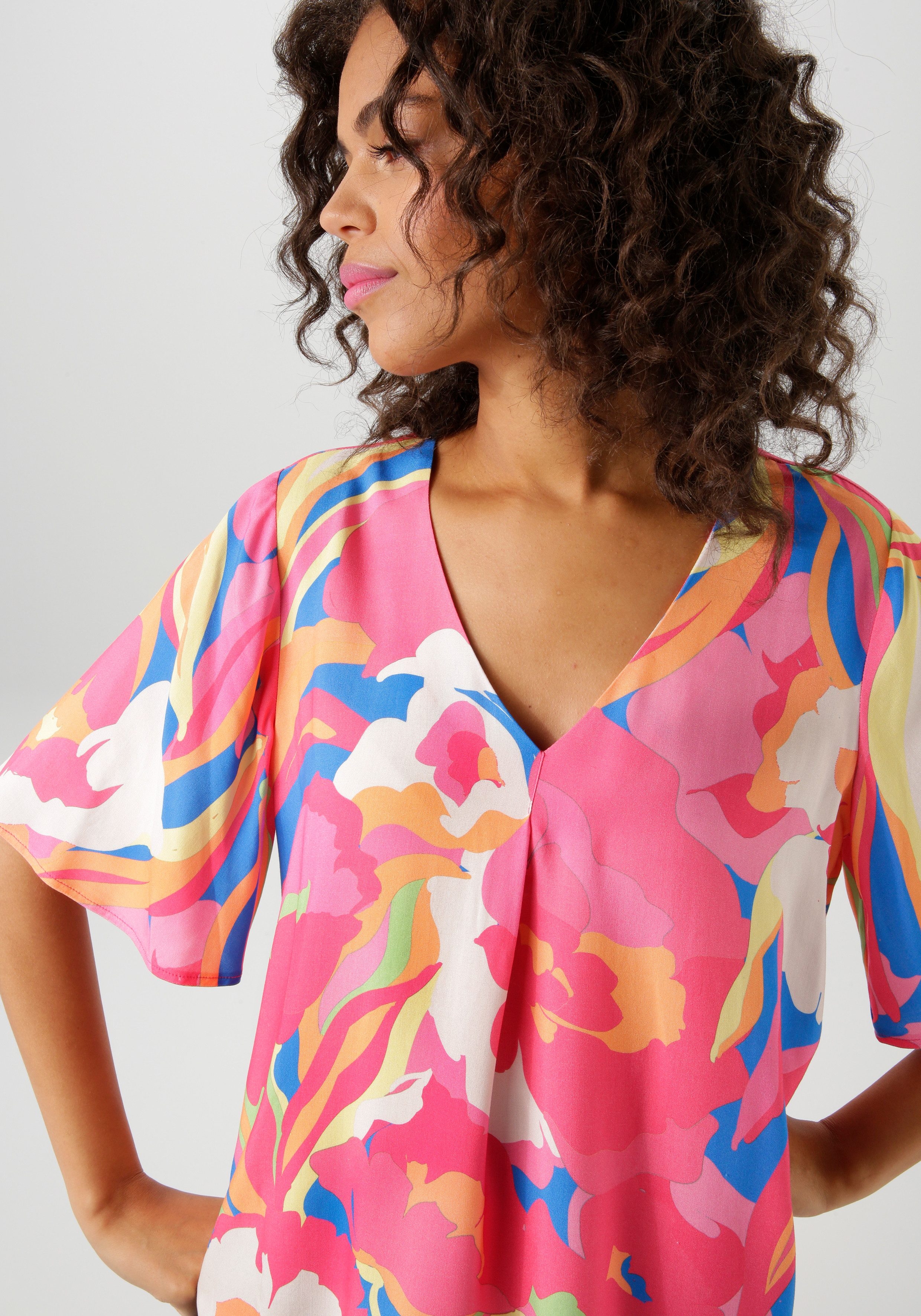 Aniston CASUAL Schlupfbluse mit fantasievollen, grafischen Druck