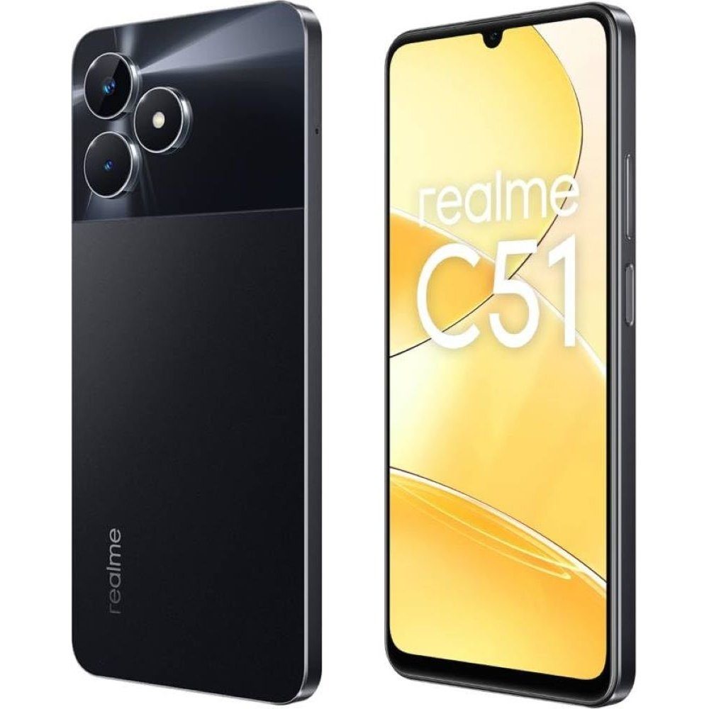 Realme C51 128 GB GB (6,74 - Speicherplatz) Zoll, 4 black GB carbon Smartphone - / 128 Smartphone