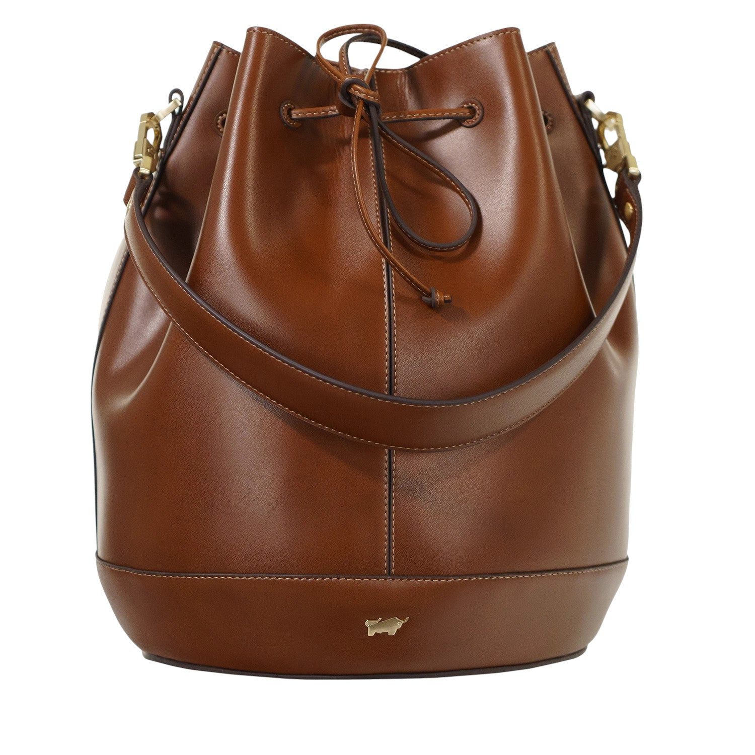Braun Büffel Handtasche ALICE Bucket Bag cognac