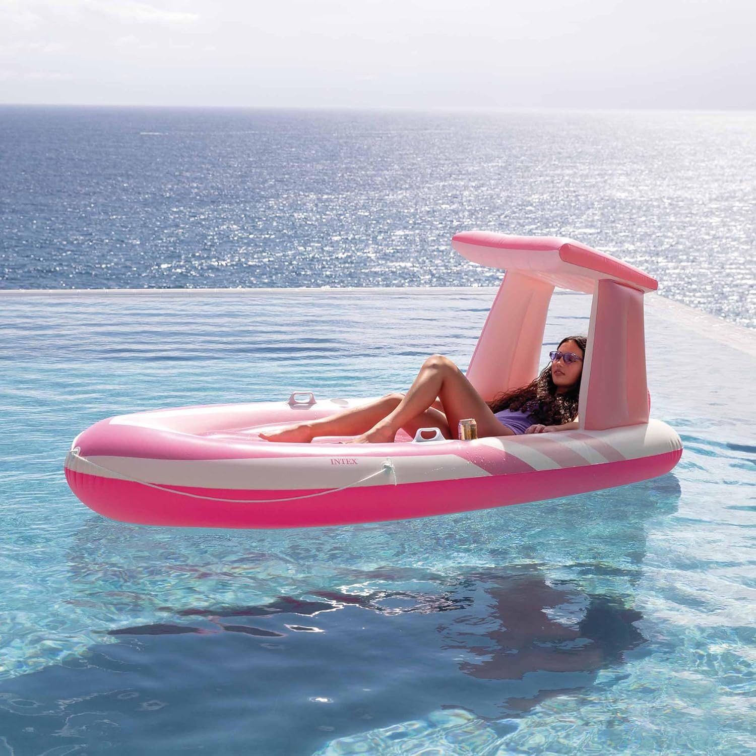 Intex Luftmatratze Pink Paradise Boat (244x97x114cm), günstig online kaufen