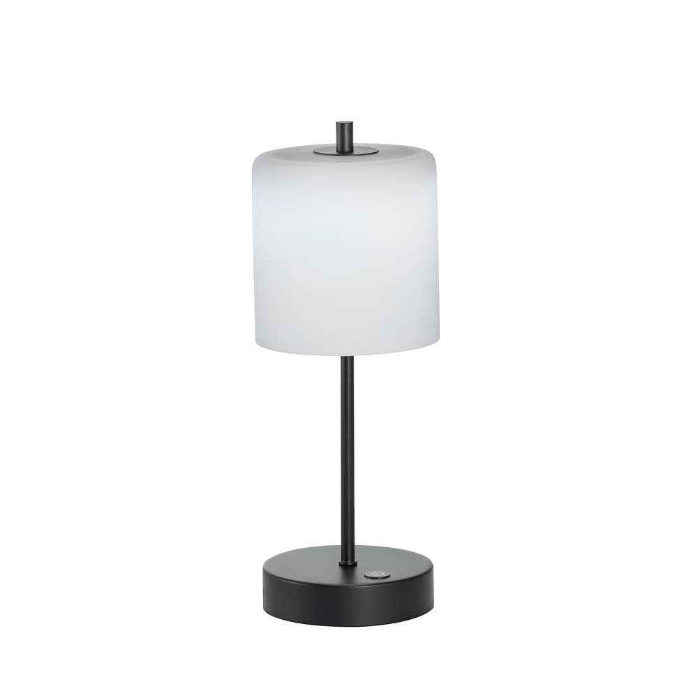Dimmbar LED H etc-shop Akku Weiß Nachttischlampe Tischleuchte Schreibtischlampe, Beistelllampe