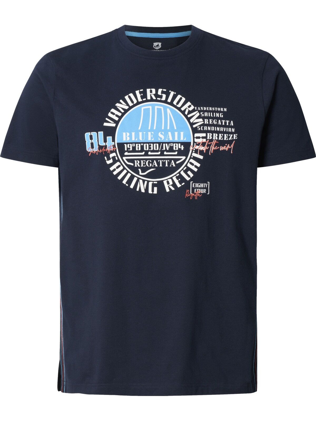 Jan Vanderstorm T-Shirt ULFERT mit coolem Segel-Motiv