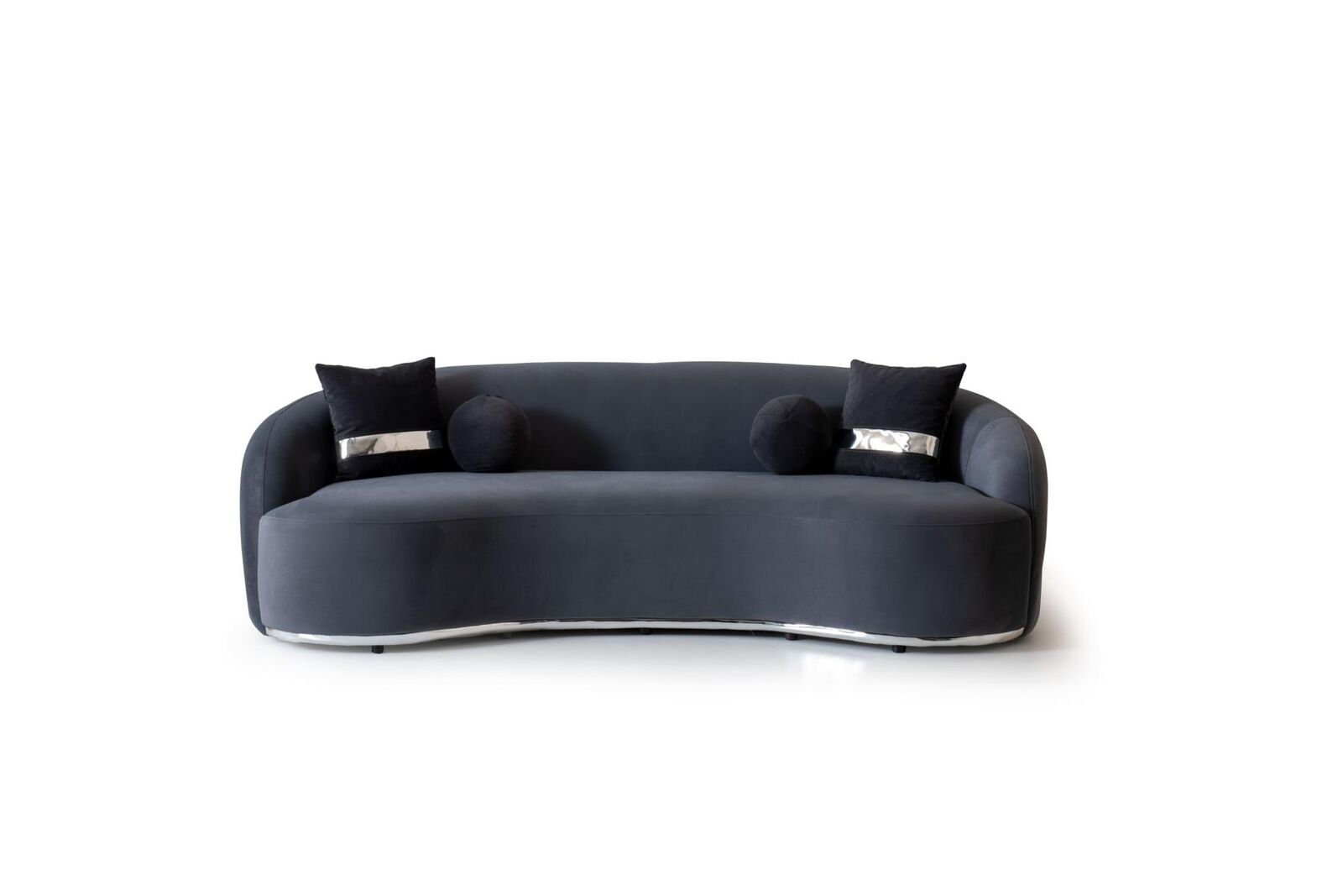 JVmoebel 4-Sitzer Designer Sofa 4 - Sitzer Schwarze Sofas Couchen Big xxl Sitzmöbel, 1 Teile, Made in Europa
