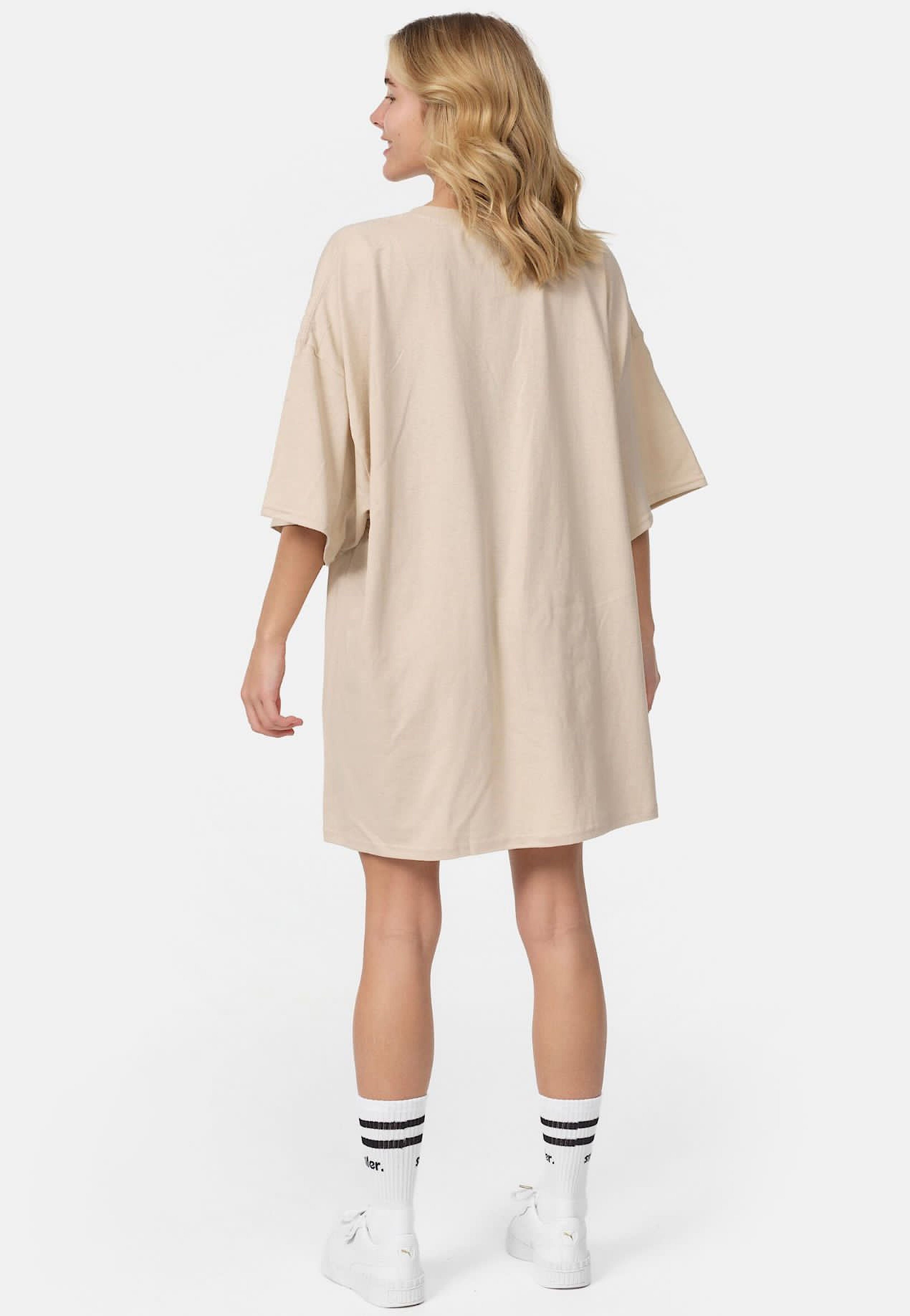 T-Shirt Oberteil T-Shirt lang Lounge UNI Tee Worldclassca Worldclassca Sommer Oversized Beige