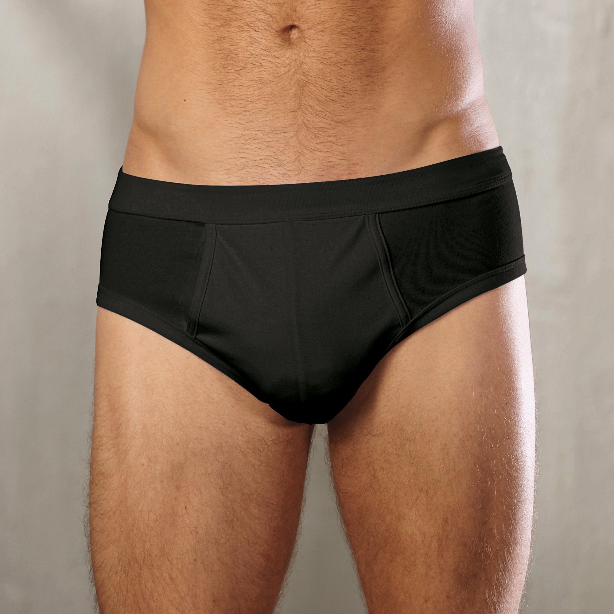 Erwin Müller Slip Herren-Slip 2er-Pack Single-Jersey Uni