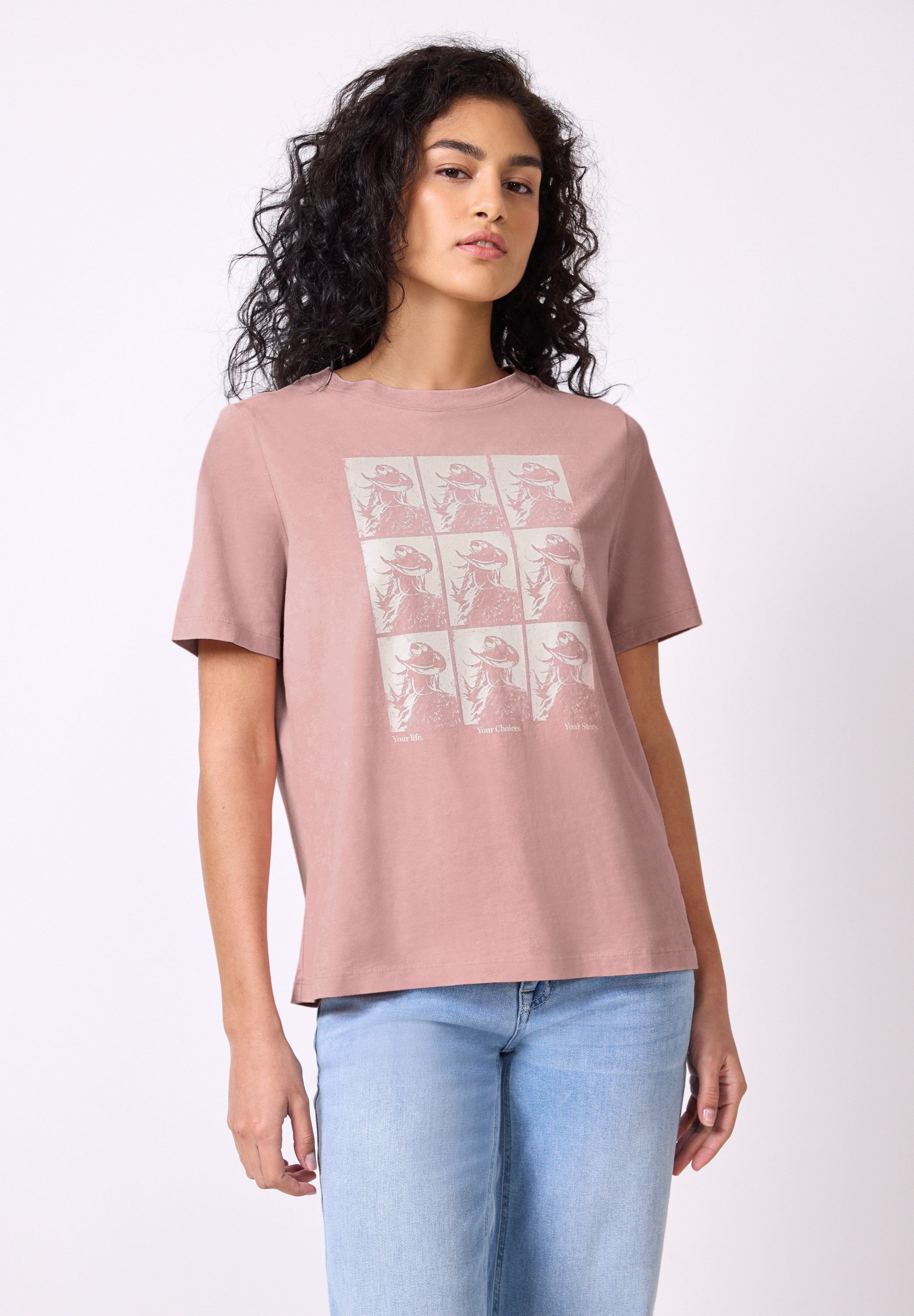 STREET ONE STUDIO Print-Shirt aus reiner günstig online kaufen