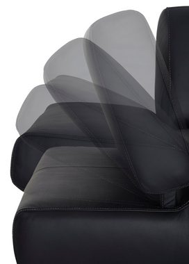 W.SCHILLIG 2-Sitzer taboo, mit Normaltiefe, inklusive Armlehnenverstellung, mit Kontrastnaht