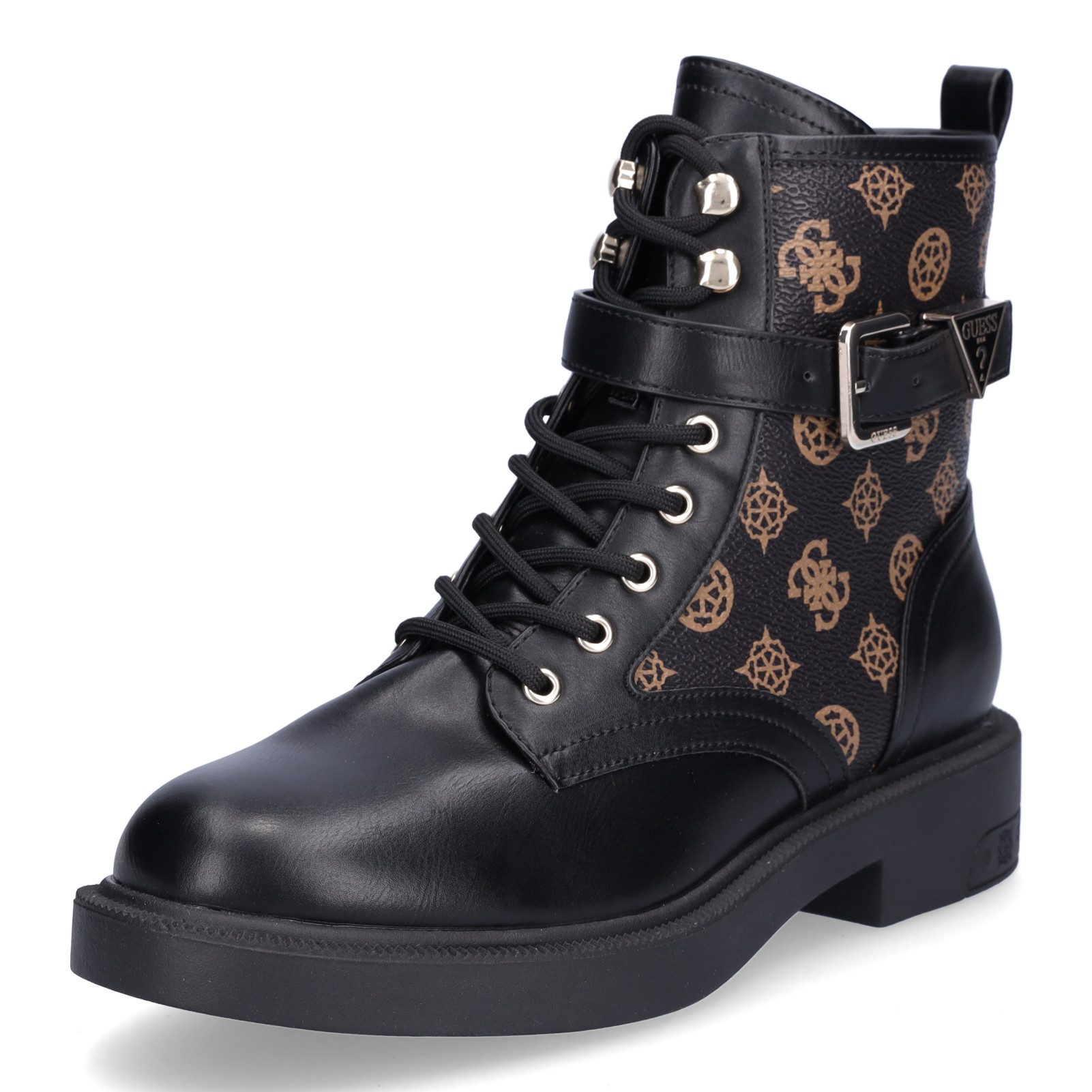 Guess Guess Damen Schnürboot Fellini schwarz braun Schnürboots